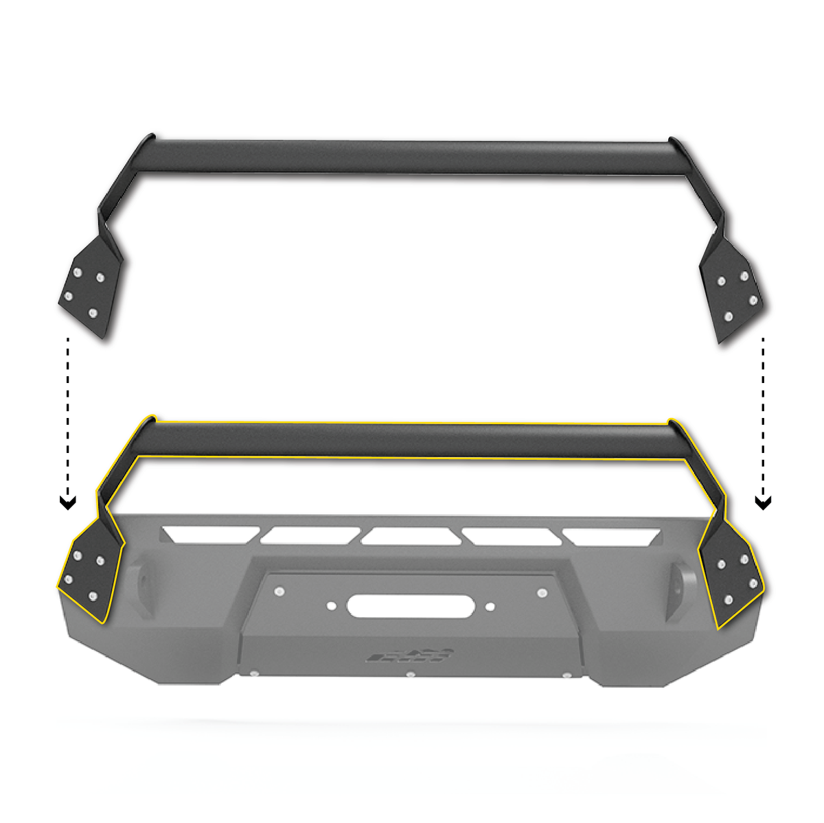 Toyota Tacoma Covert Bolt-on Grill Guard | 2016-2022