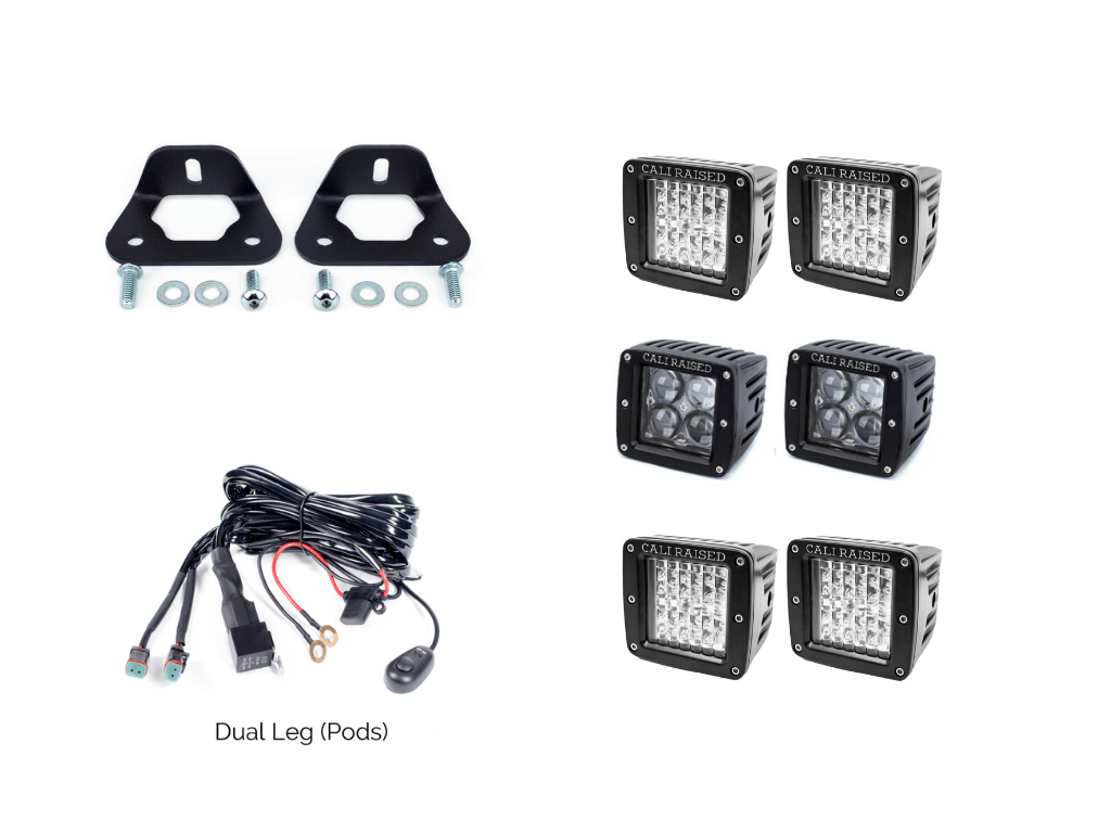 Bed Rail LED Pod Brackets Kit For Toyota Truck - Spirit of 1876Dealers of Cali Raised LED