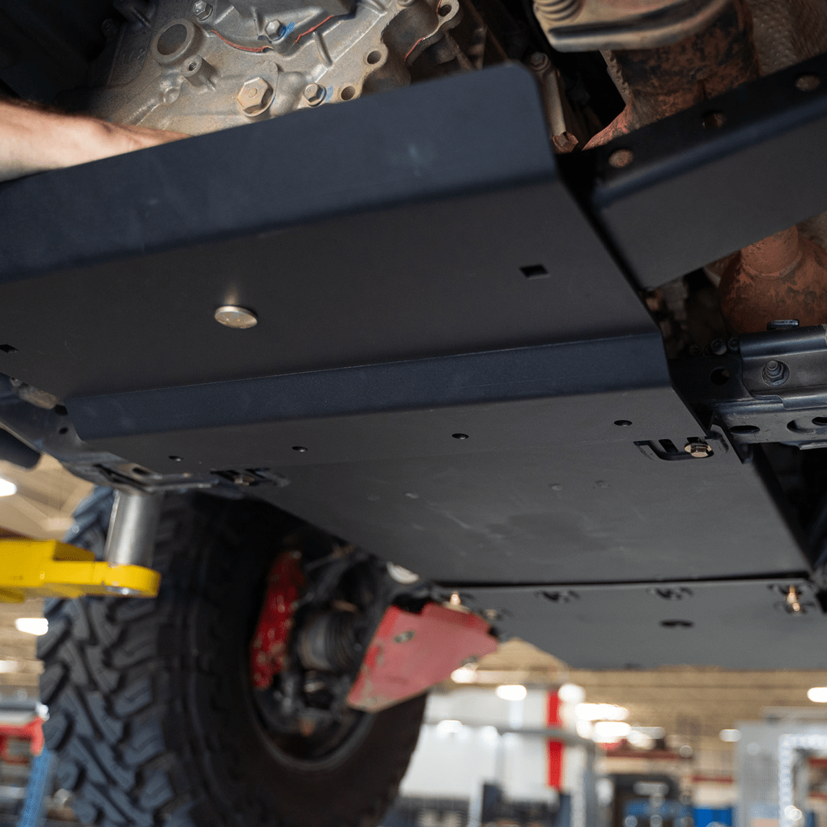 Transmission Skid Plate For 2007 - 2014 Toyota FJ Cruiser - Spirit of 1876Dealers of Cali Raised LED