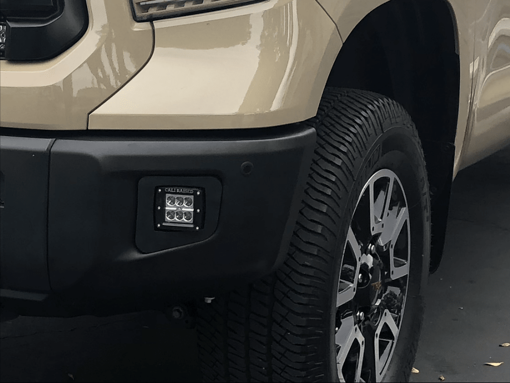 LED Fog Light Pod Replacement Mounting Brackets For 2014 - 2021 Toyota Tundra - Spirit of 1876Dealers of Cali Raised LED
