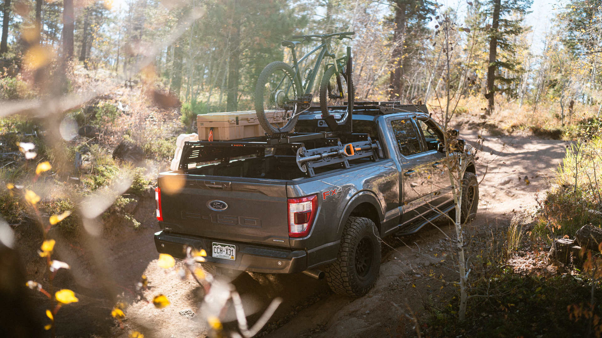 Ford F150 Mid Height PAK System Bed Rack - Spirit of 1876Sherpa Equipment Company