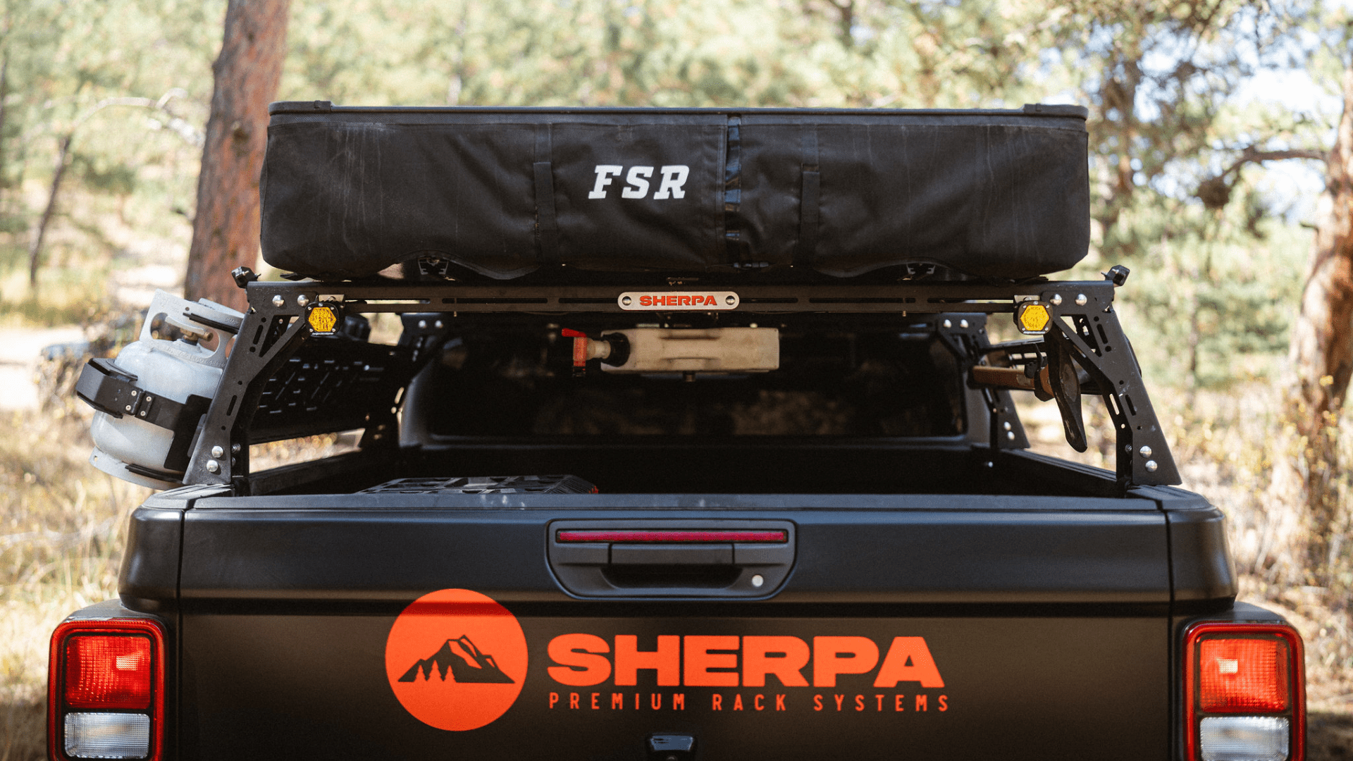 Jeep Gladiator Mid Height PAK System Bed Rack - Spirit of 1876Sherpa Equipment Company