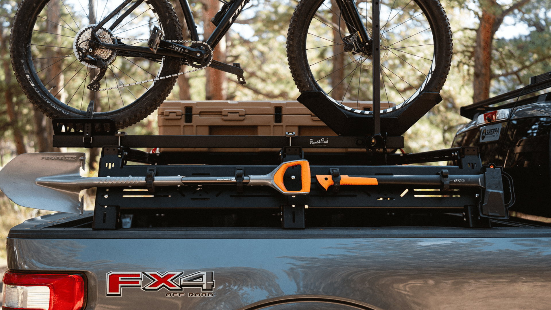 Ford F150 Mid Height PAK System Bed Rack - Spirit of 1876Sherpa Equipment Company
