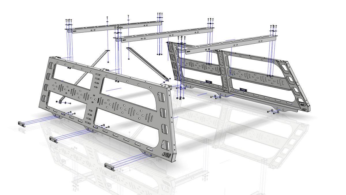 Ford F-150 Cab Height Bed Rack | 6.5' Bed | 2004-2022