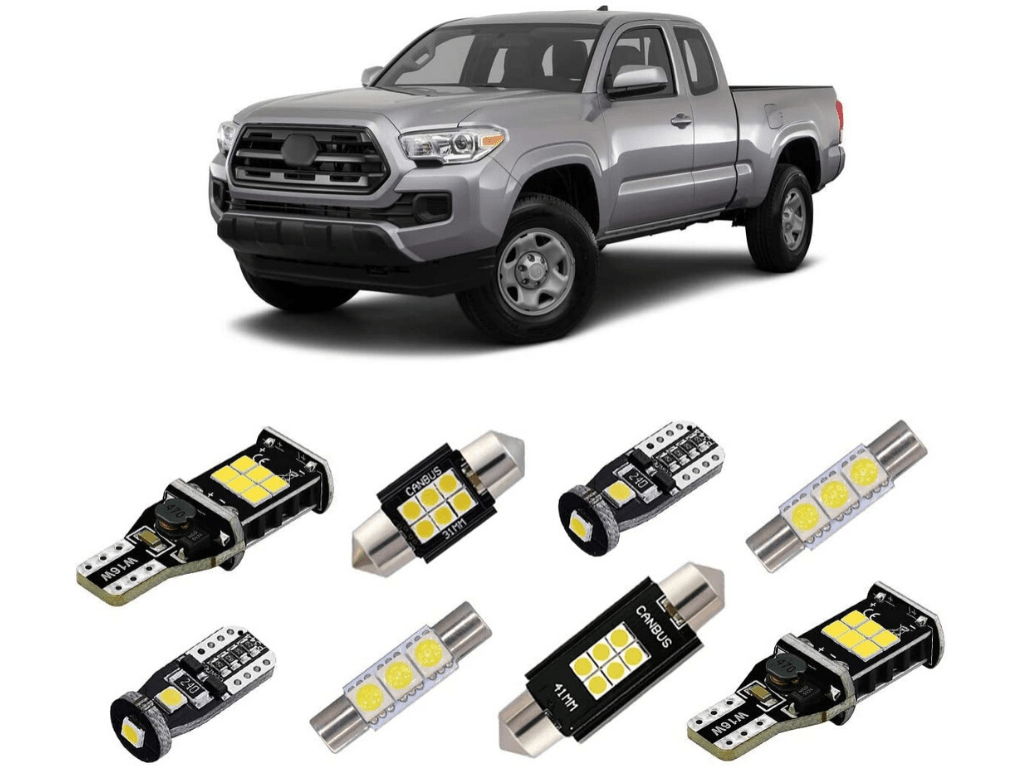 9 - Piece Interior LED Light Kit For 2016 - 2023 Toyota Tacoma - Spirit of 1876Dealers of Cali Raised LED