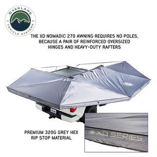 XD Nomadic 270 - Awning W/Lights & Black Out Grey Hex, Black Trim & Black Travel Cover - Spirit of 1876OVS