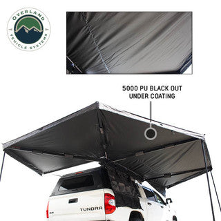 XD Nomadic 270 - Awning W/Lights & Black Out Grey Hex, Black Trim & Black Travel Cover