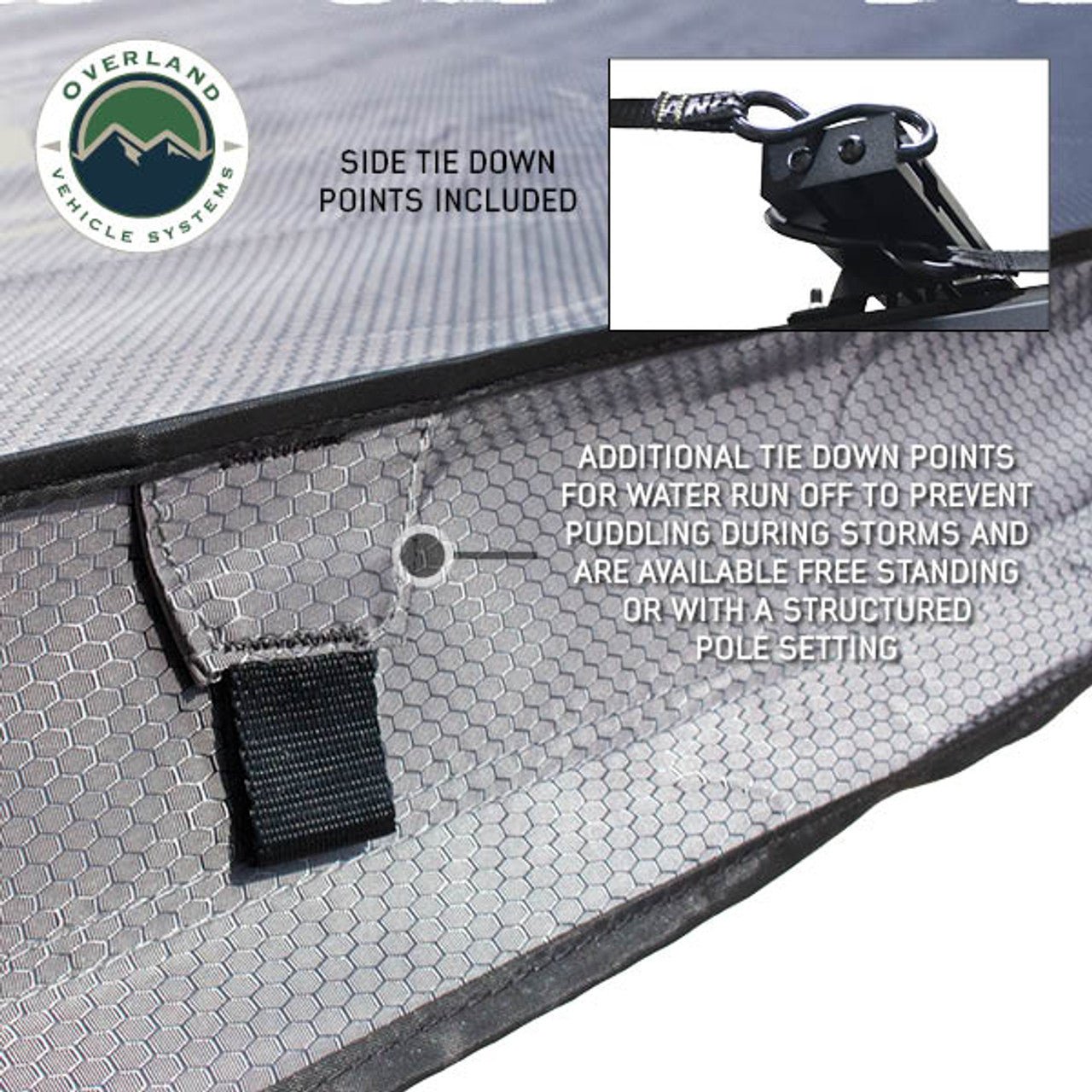 XD Nomadic 270 - Awning W/Lights & Black Out Grey Hex, Black Trim & Black Travel Cover - Spirit of 1876OVS