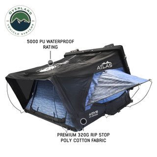 OVS XD Atlas Cantilever ABS Hard Shell Roof Top Tent, Blue Body & Black Rainfly - Spirit of 1876 - OVS