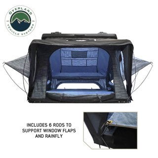 OVS XD Atlas Cantilever ABS Hard Shell Roof Top Tent, Blue Body & Black Rainfly - Spirit of 1876 - OVS