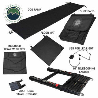 XD Sherpa Hybrid Soft Shell Roof Top Tent, Blue Body & Black Rainfly
