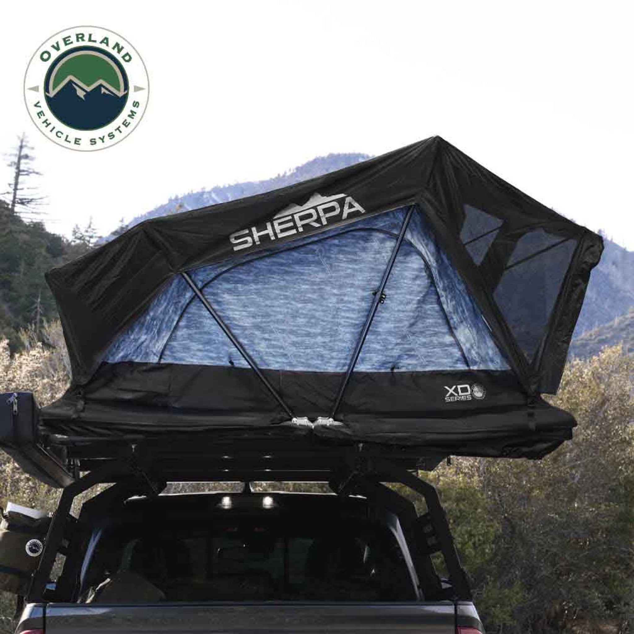 OVS XD Sherpa Hybrid Soft Shell Roof Top Tent, Blue Body & Black Rainfly - Spirit of 1876OVS