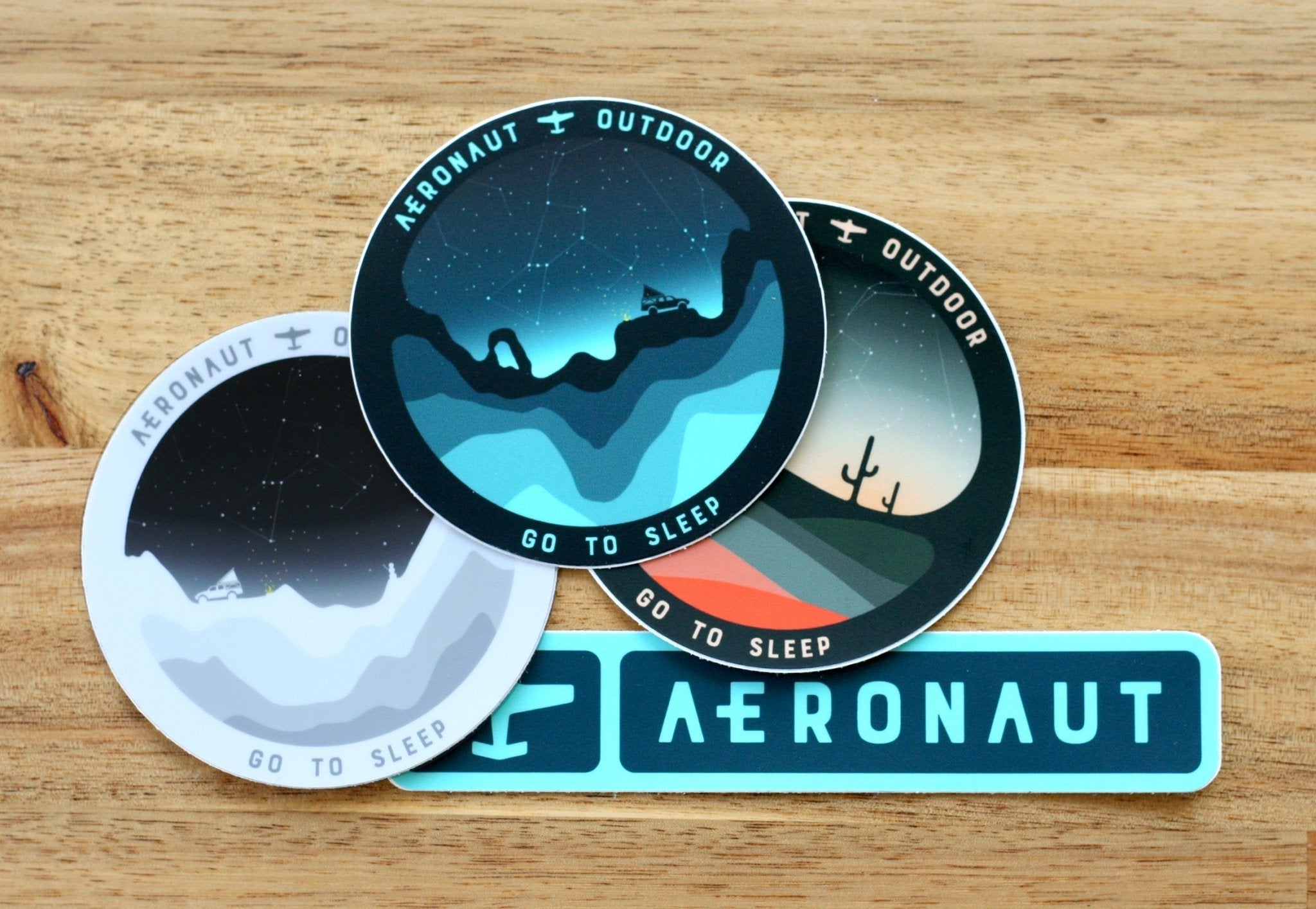 Aeronaut Outdoor Gear Slap Pack (4 stickers) - Spirit of 1876Aeronaut Outdoor Gear