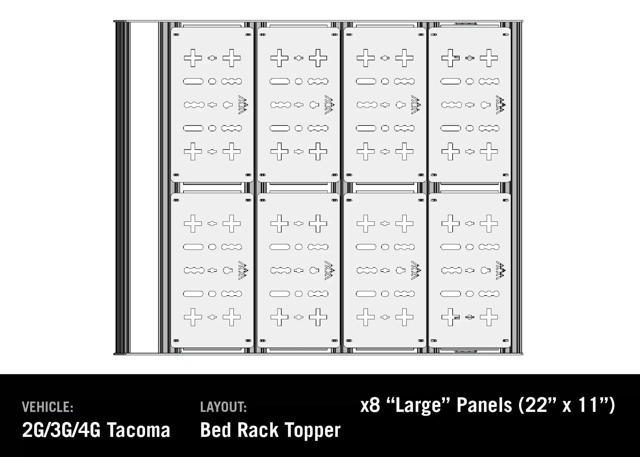 DRIFTR Roof Rack Deck Accessory Panels - Spirit of 1876 - Backwoods Adventure Mods