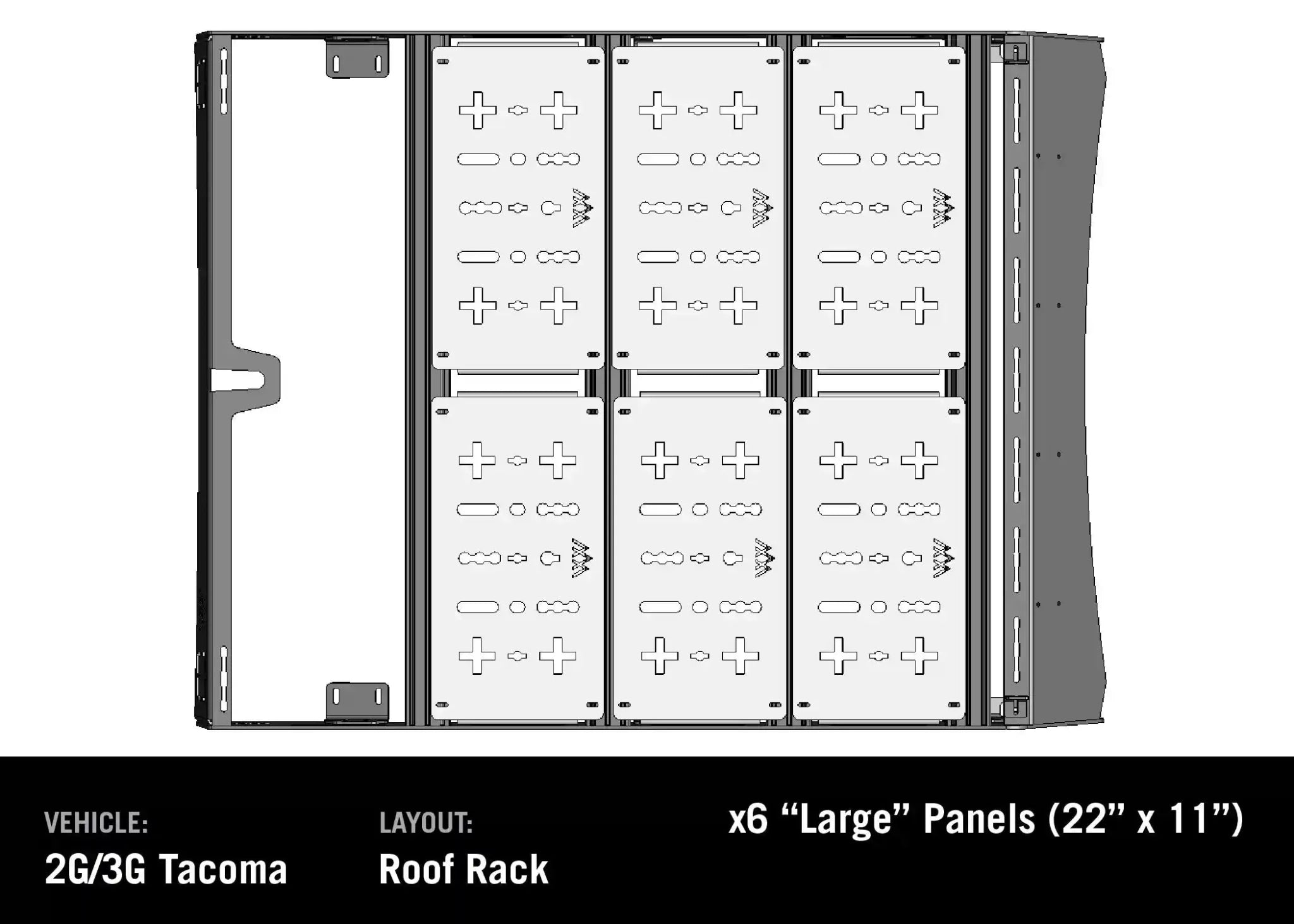 DRIFTR Roof Rack Deck Accessory Panels - Spirit of 1876 - Backwoods Adventure Mods