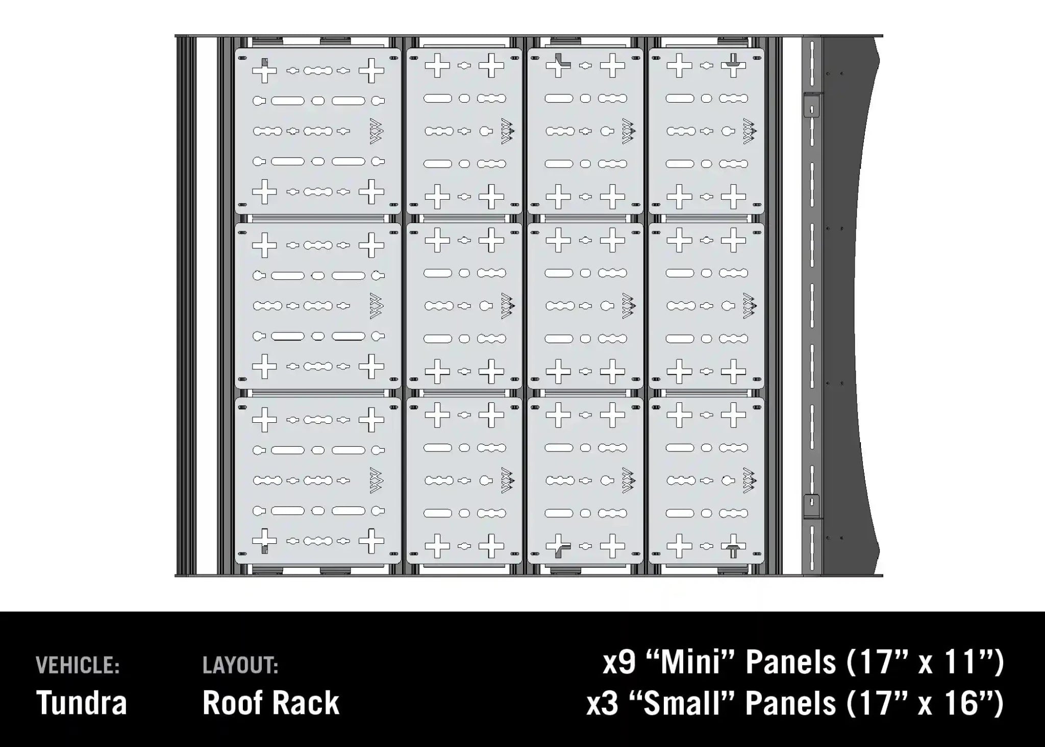 DRIFTR Roof Rack Deck Accessory Panels - Spirit of 1876 - Backwoods Adventure Mods