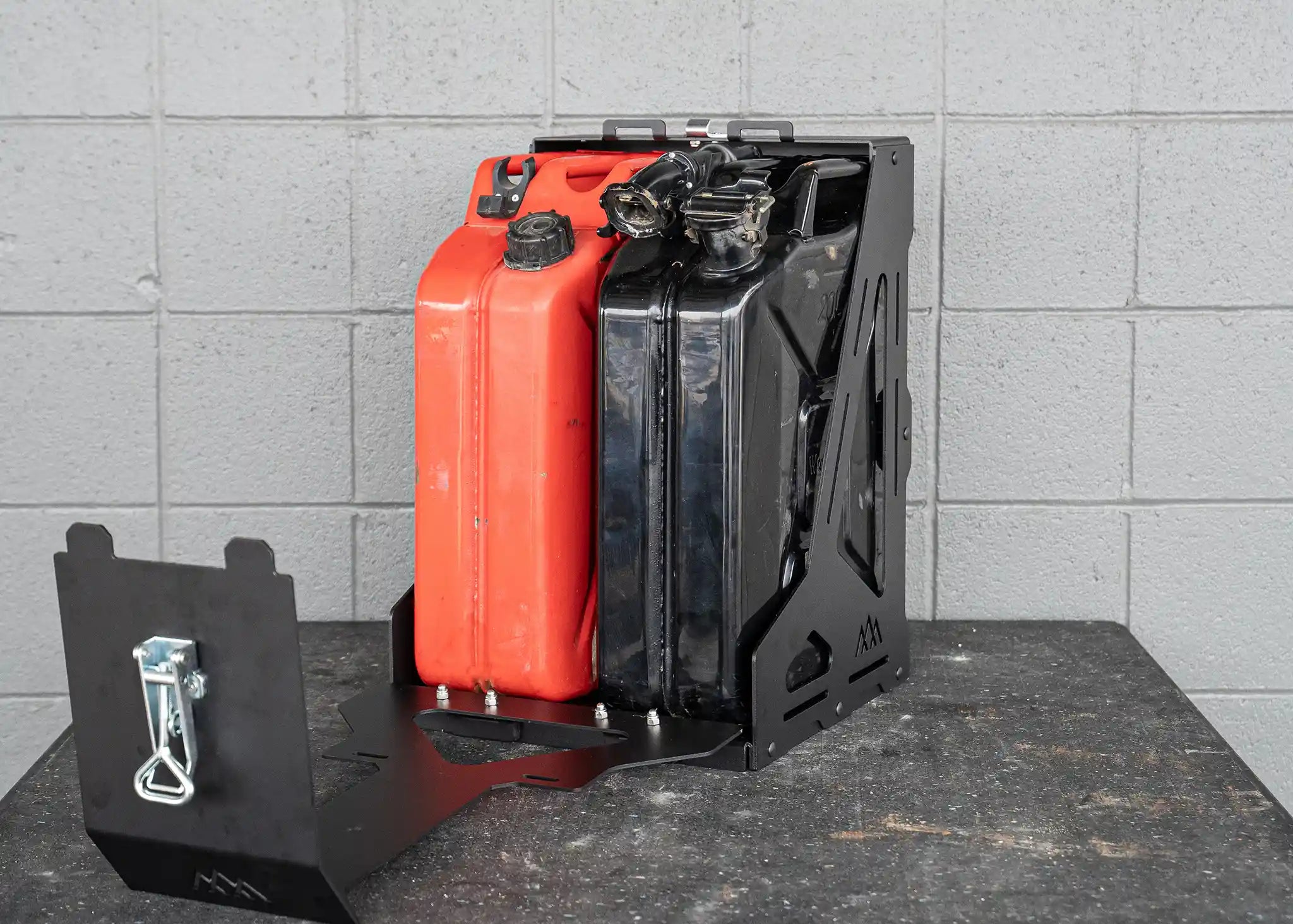Jerry's Can Holder - Dual Universal Jerry Can Carrier - Spirit of 1876Backwoods Adventure Mods