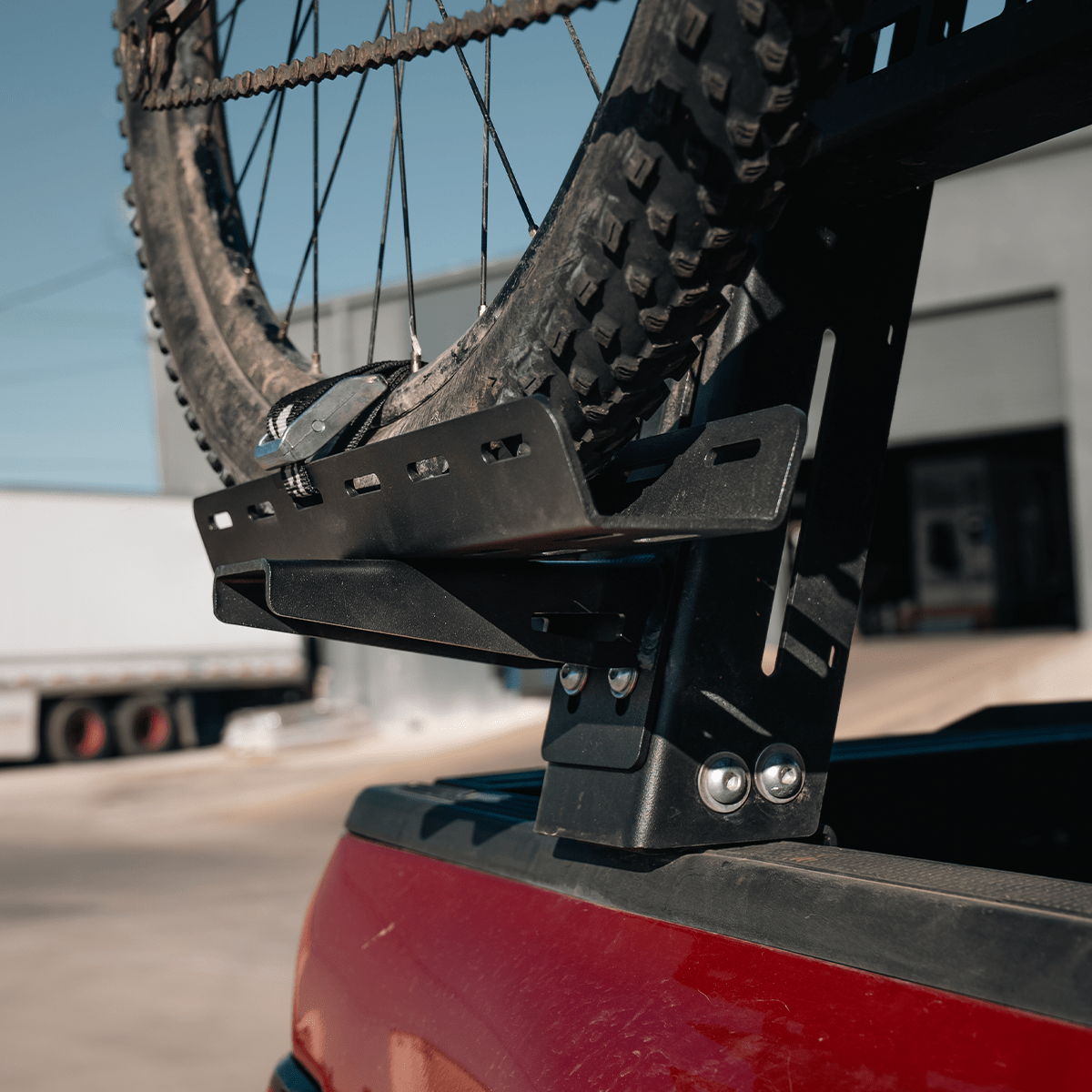Bed Rack Bike Mount - Spirit of 1876 - Dealers of Cali Raised LED
