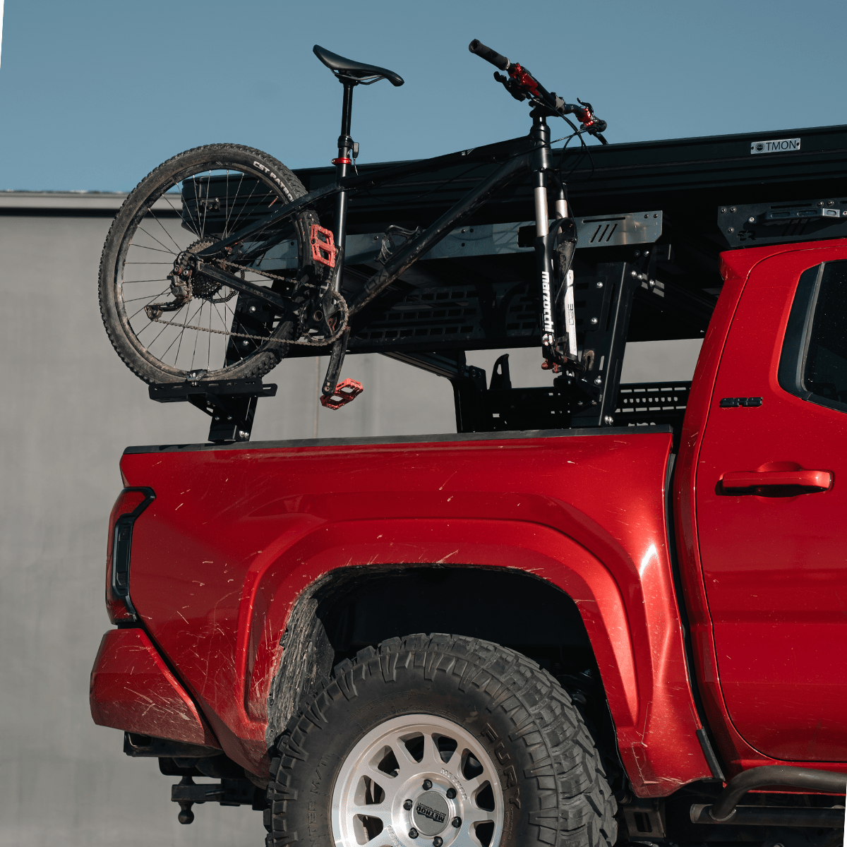 Bed Rack Bike Mount - Spirit of 1876 - Dealers of Cali Raised LED
