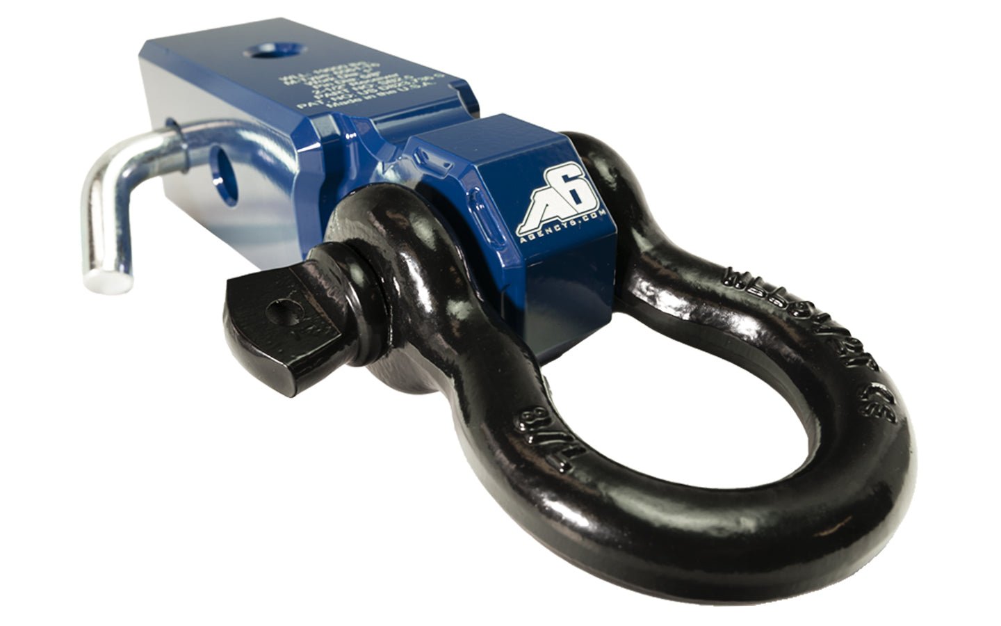 Shackle Block 2.5" Assembly - Blue - Spirit of 1876Agency6.com