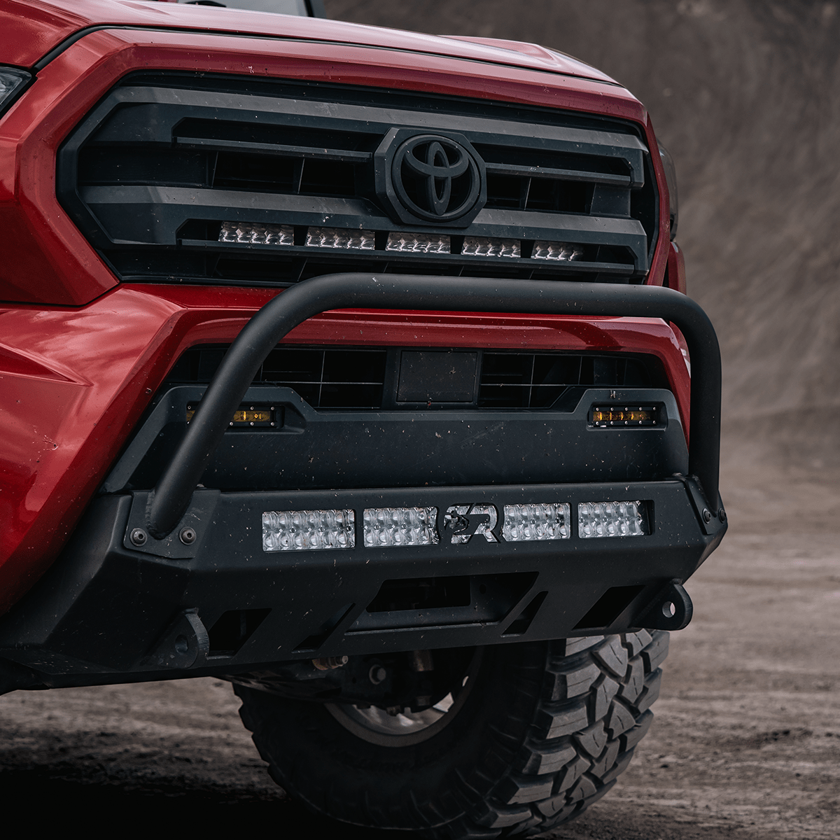 Bolt - On Bull Bar for 2024+ Toyota Tacoma Stealth Bumper - Spirit of 1876Dealers of Cali Raised LED
