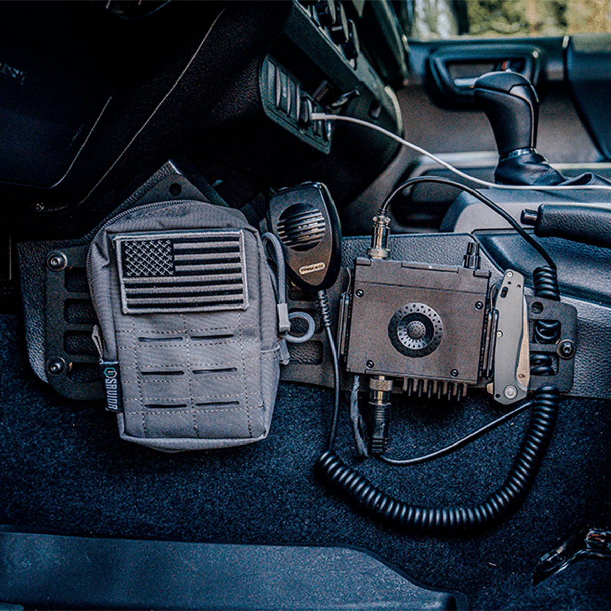 Center Console MOLLE Panels For 2005 - 2023 Toyota Tacoma - Spirit of 1876Dealers of Cali Raised LED