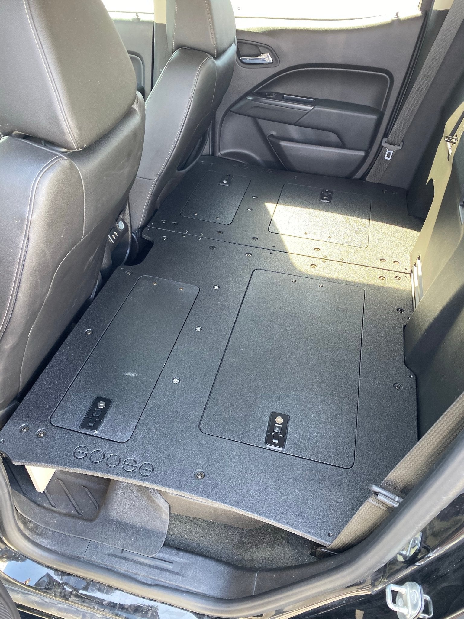 Chevy Colorado 2015 - 2022 2nd Gen. Crew Cab - Second Row Seat Delete Plate System - Spirit of 1876 - Goose Gear