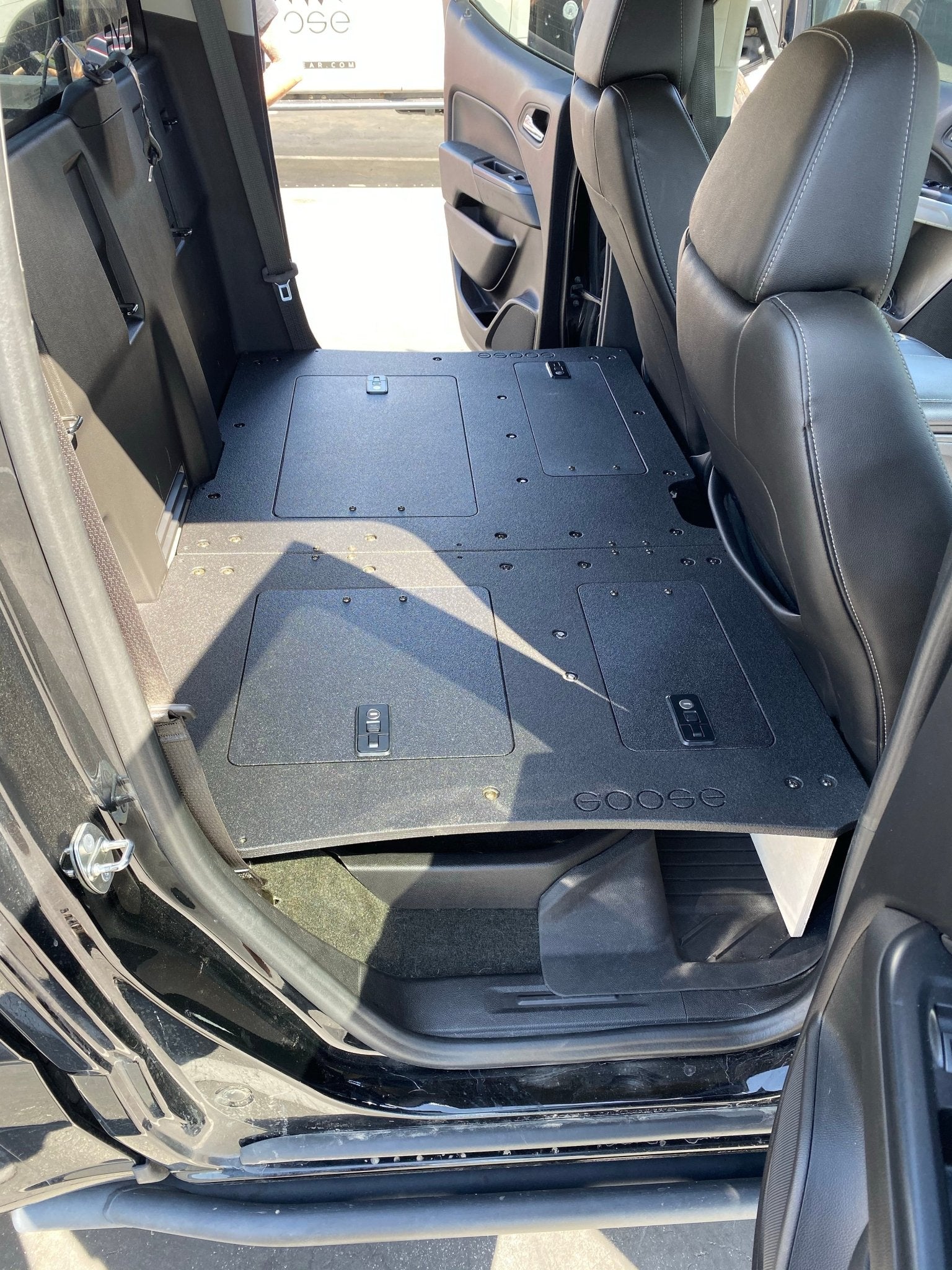 Chevy Colorado 2015 - 2022 2nd Gen. Crew Cab - Second Row Seat Delete Plate System - Spirit of 1876 - Goose Gear