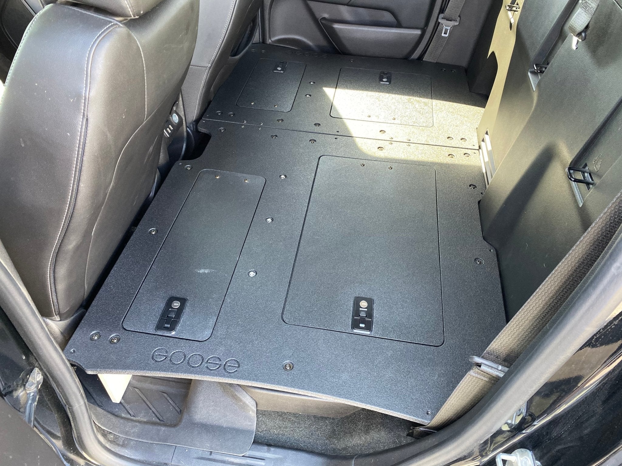 Chevy Colorado 2015 - 2022 2nd Gen. Crew Cab - Second Row Seat Delete Plate System - Spirit of 1876 - Goose Gear