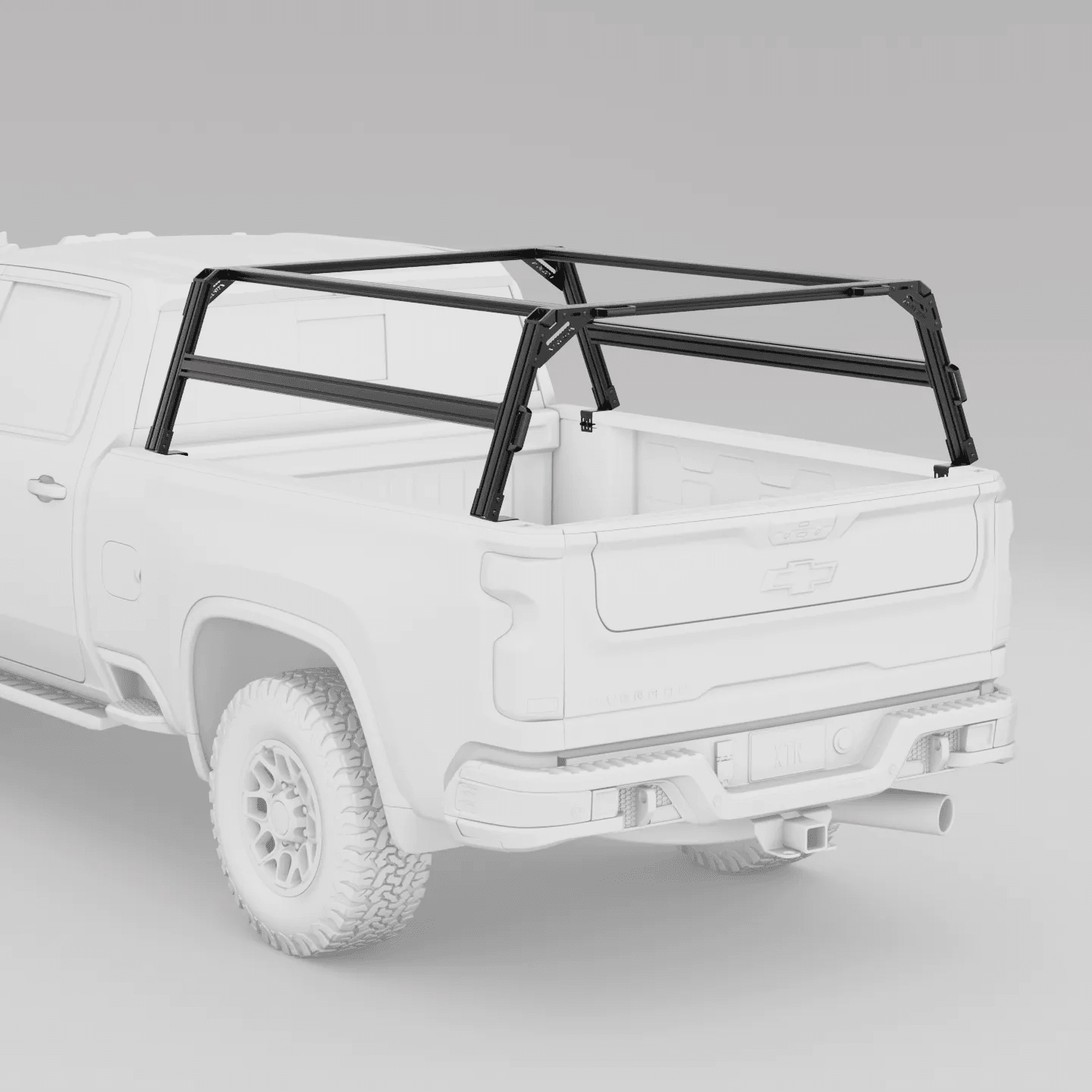 Chevy Silverado / GMC Sierra 2500HD & 3500HD Pre-configured XTR1 Bed Rack - Spirit of 1876 - Xtrusion Overland
