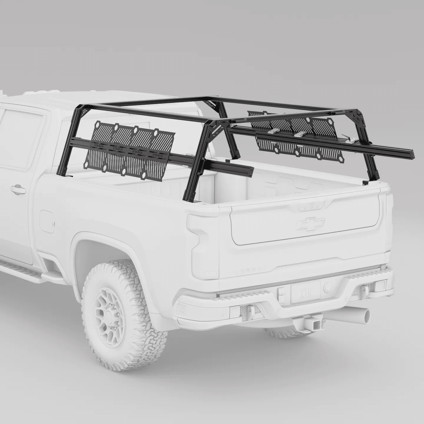 Chevy Silverado / GMC Sierra 2500HD & 3500HD Pre-configured XTR1 Bed Rack - Spirit of 1876 - Xtrusion Overland