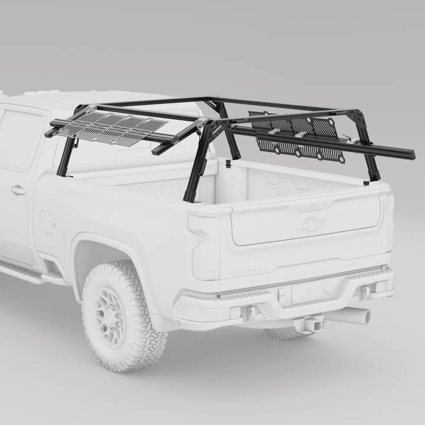 Chevy Silverado / GMC Sierra 2500HD & 3500HD Pre-configured XTR1 Bed Rack - Spirit of 1876 - Xtrusion Overland