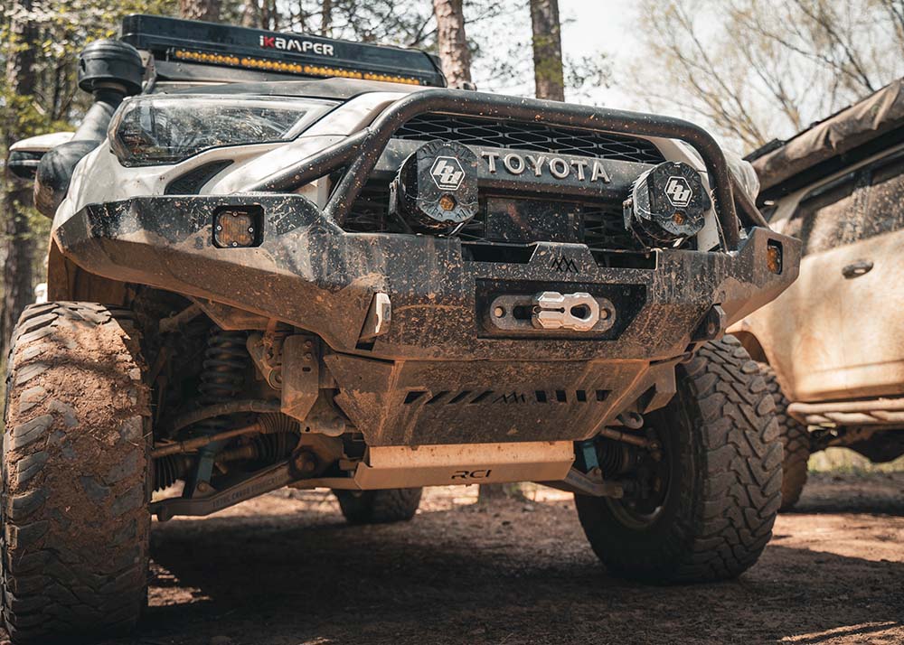 Toyota 4Runner 5th Gen (2010 - 2024) Aluminum Connector Skid Plate - Spirit of 1876Backwoods Adventure Mods