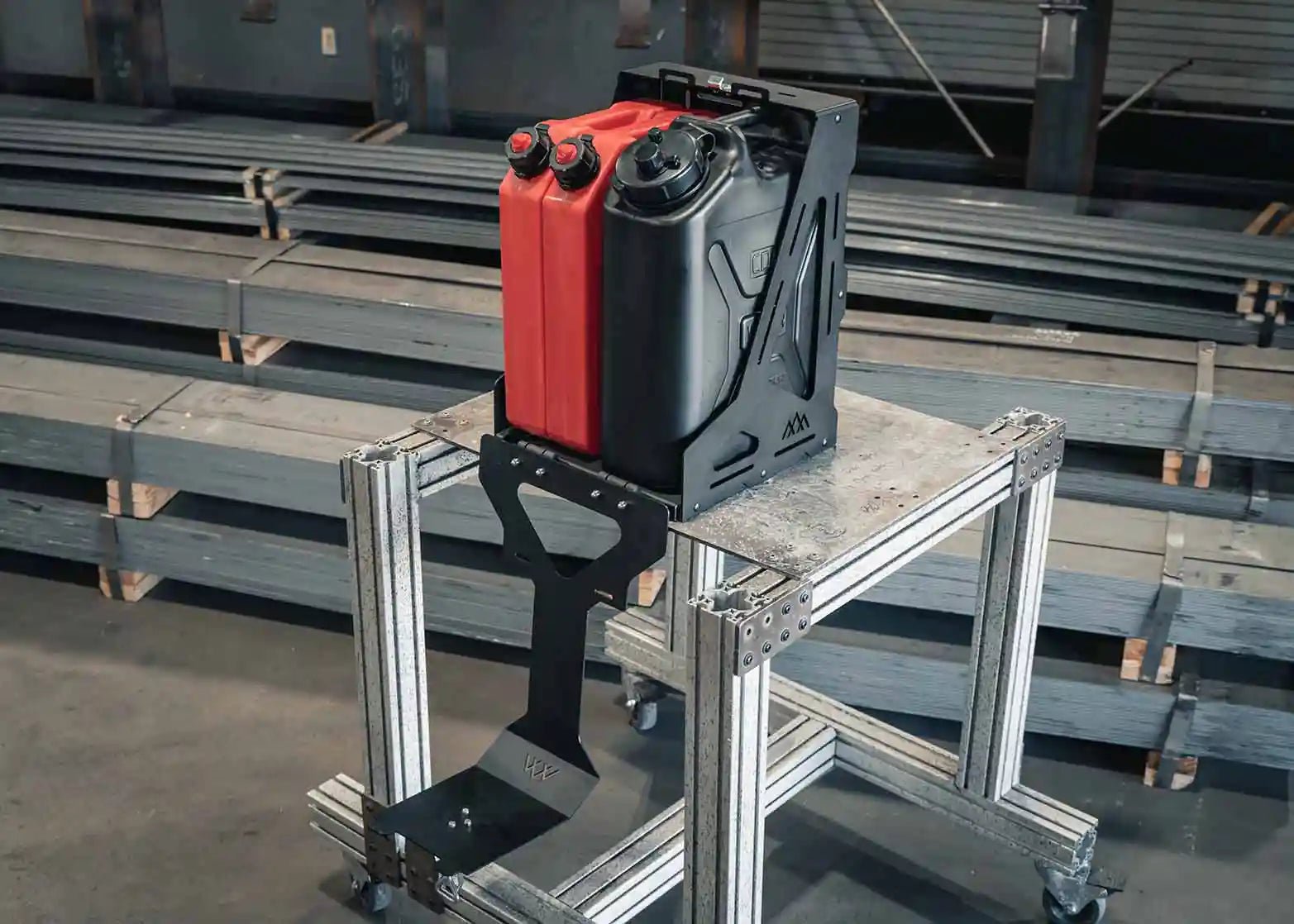 Jerry's Can Holder - Dual Universal Jerry Can Carrier - Spirit of 1876Backwoods Adventure Mods