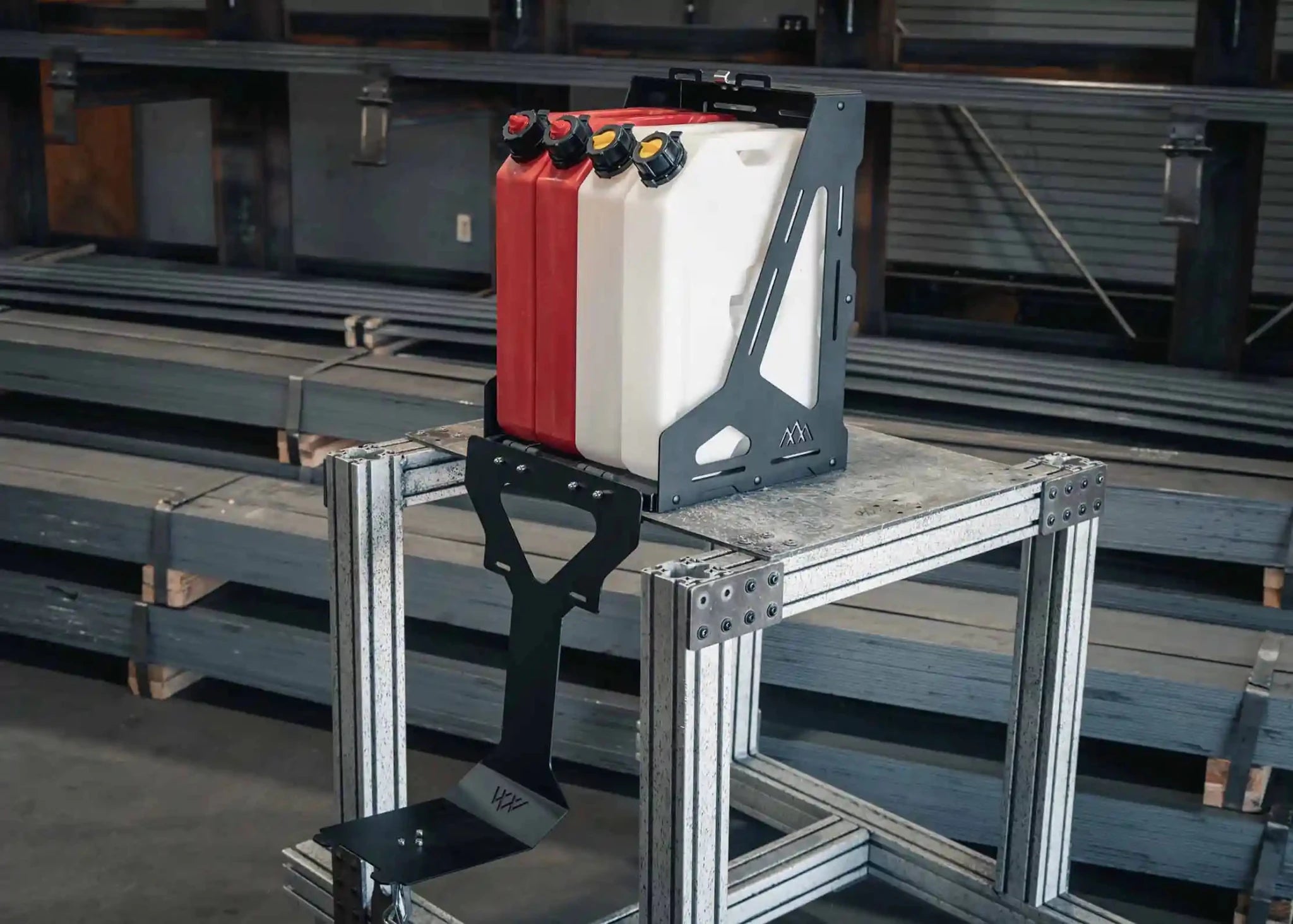 Jerry's Can Holder - Dual Universal Jerry Can Carrier - Spirit of 1876Backwoods Adventure Mods