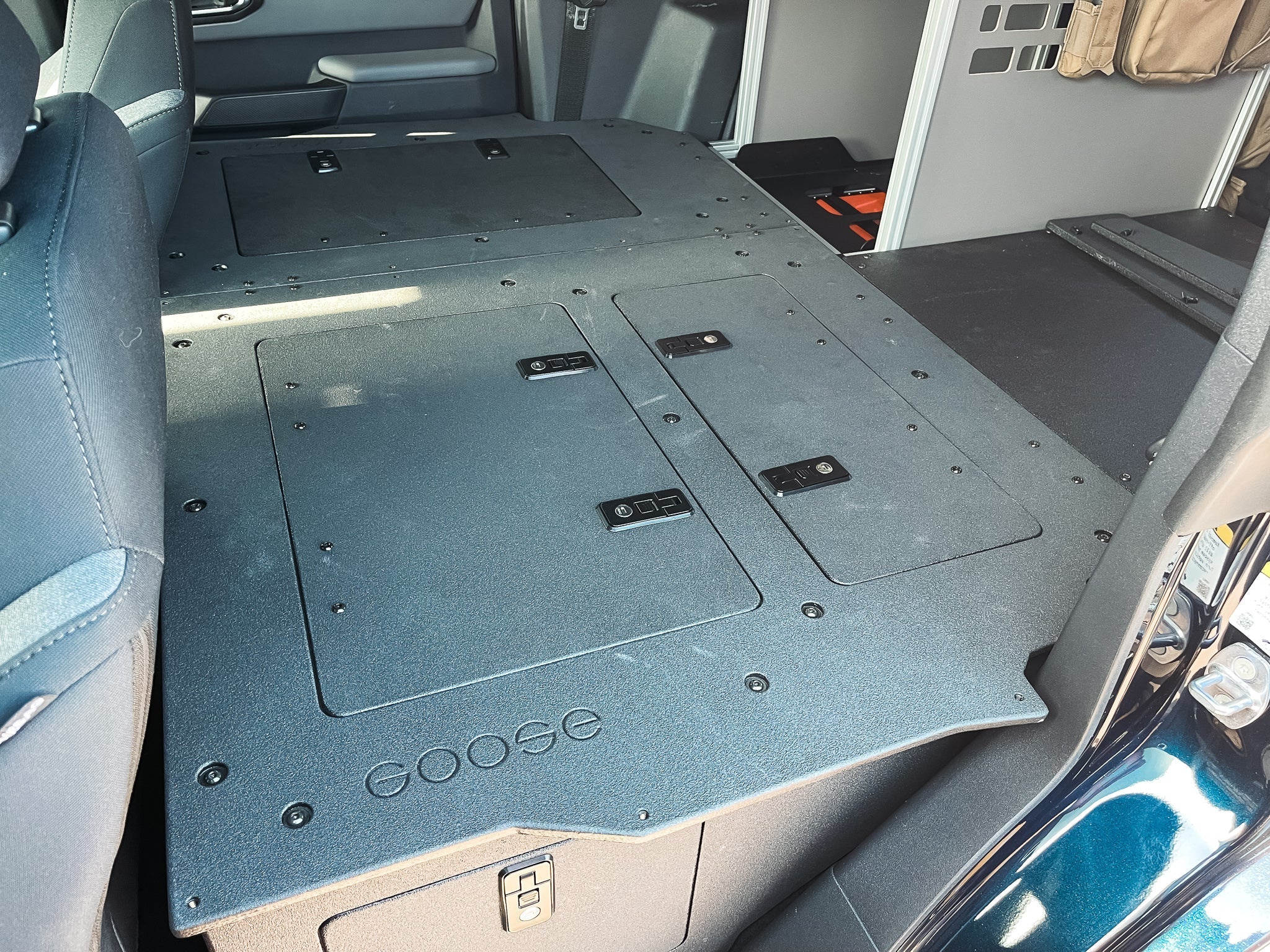 Ford Bronco 2021 - Present 6 Gen. 4 Door - Second Row Seat Delete Plate System - Module Height - Spirit of 1876 - Goose Gear