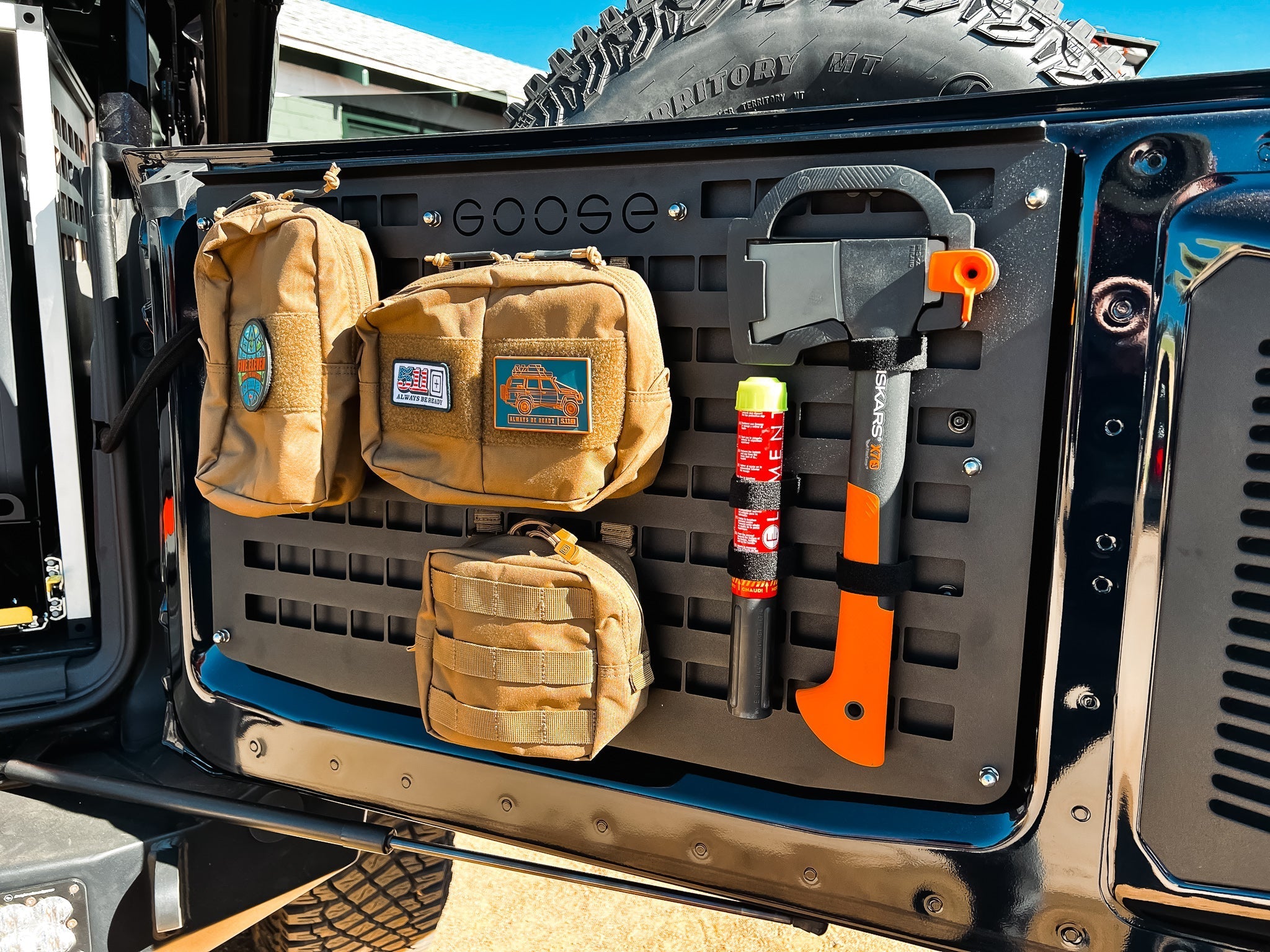 Ford Bronco 2021 - Present 6 Gen. Tailgate Molle Panel - Spirit of 1876 - Goose Gear