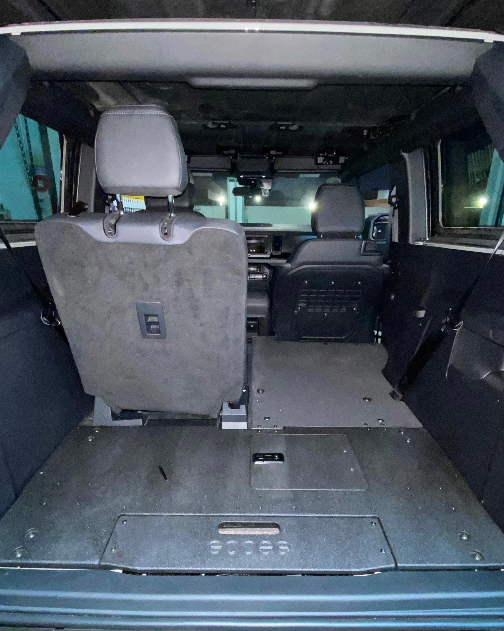 Ford Bronco 2021 - Present 6th Gen. 2 Door - Second Row Seat Delete Plate System - Spirit of 1876 - Goose Gear