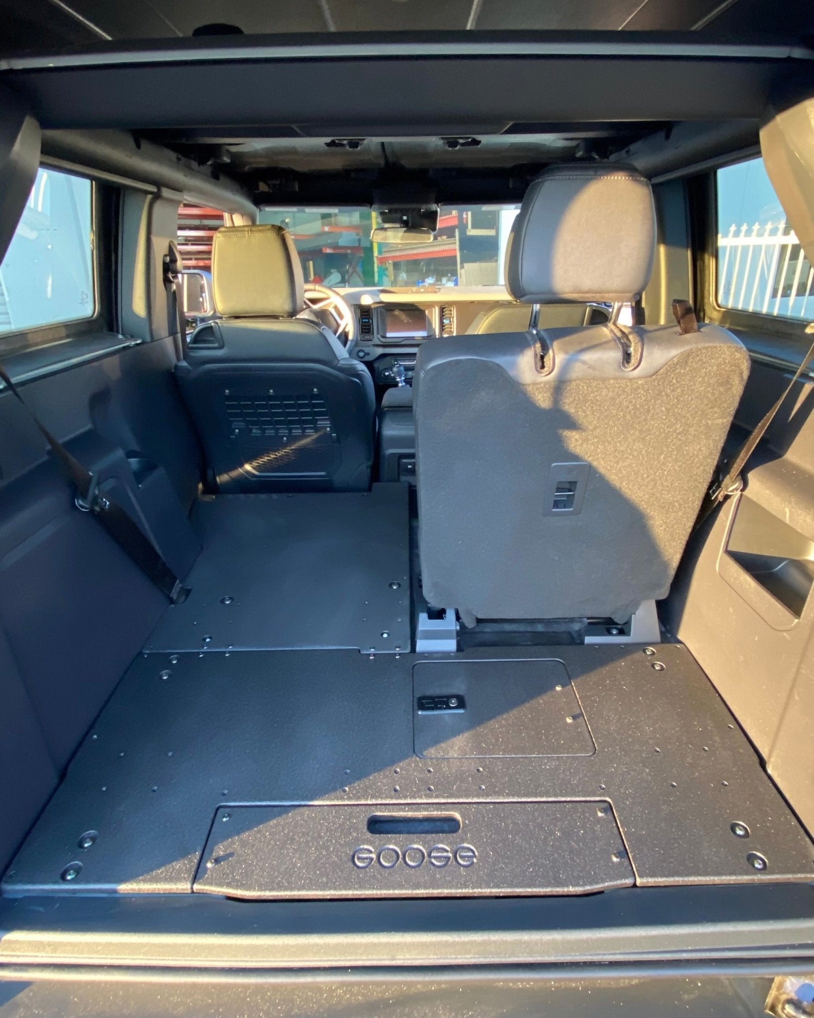 Ford Bronco 2021 - Present 6th Gen. 2 Door - Second Row Seat Delete Plate System - Spirit of 1876 - Goose Gear