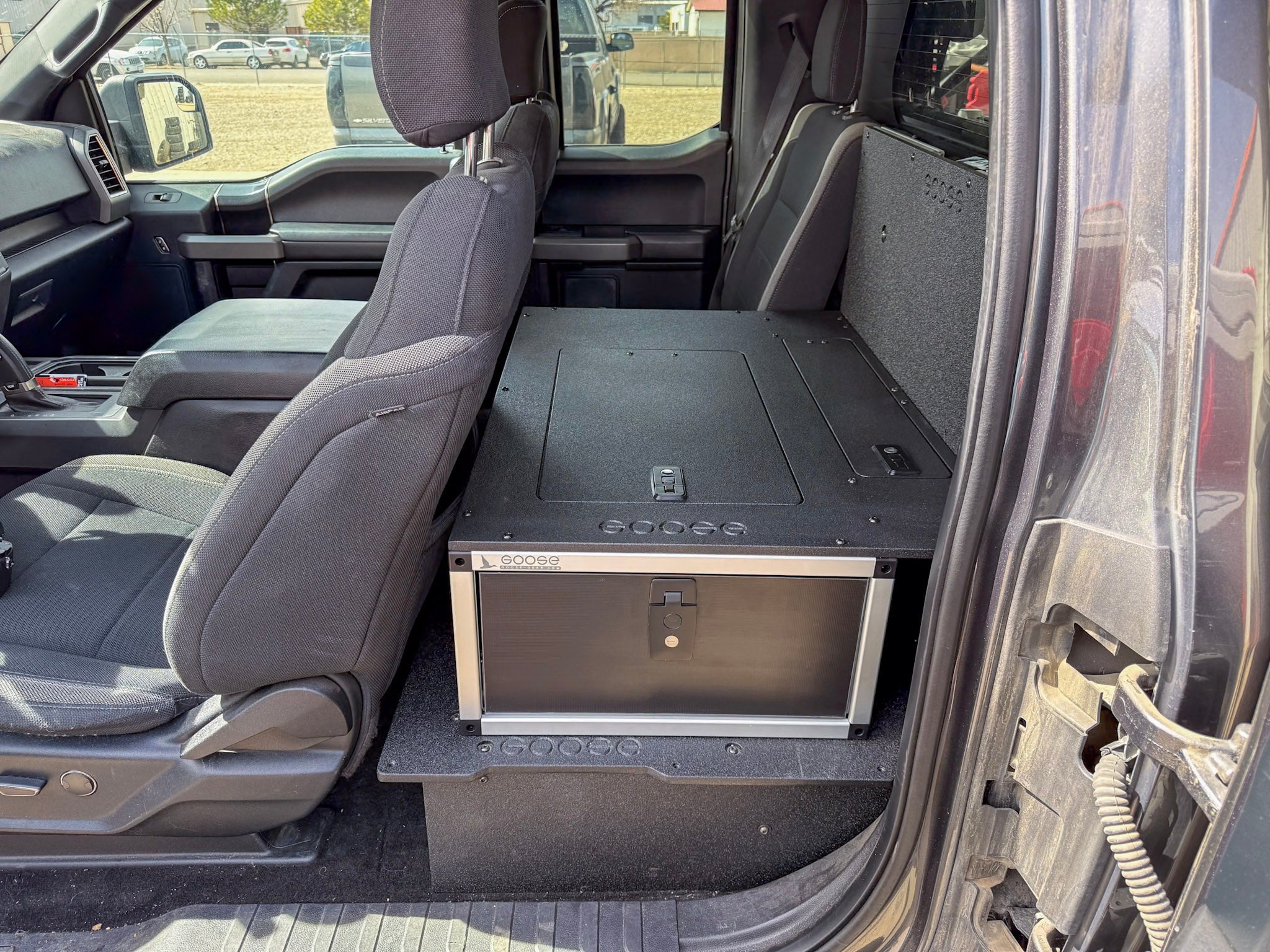 Ford - F150 - 2015 - Present - 13th - 14th Gen - Super Cab - without the center mounted B&O Subwoofer - Explore Series - Single Drawer Module - With Fitted Top Plate - Spirit of 1876 - Goose Gear