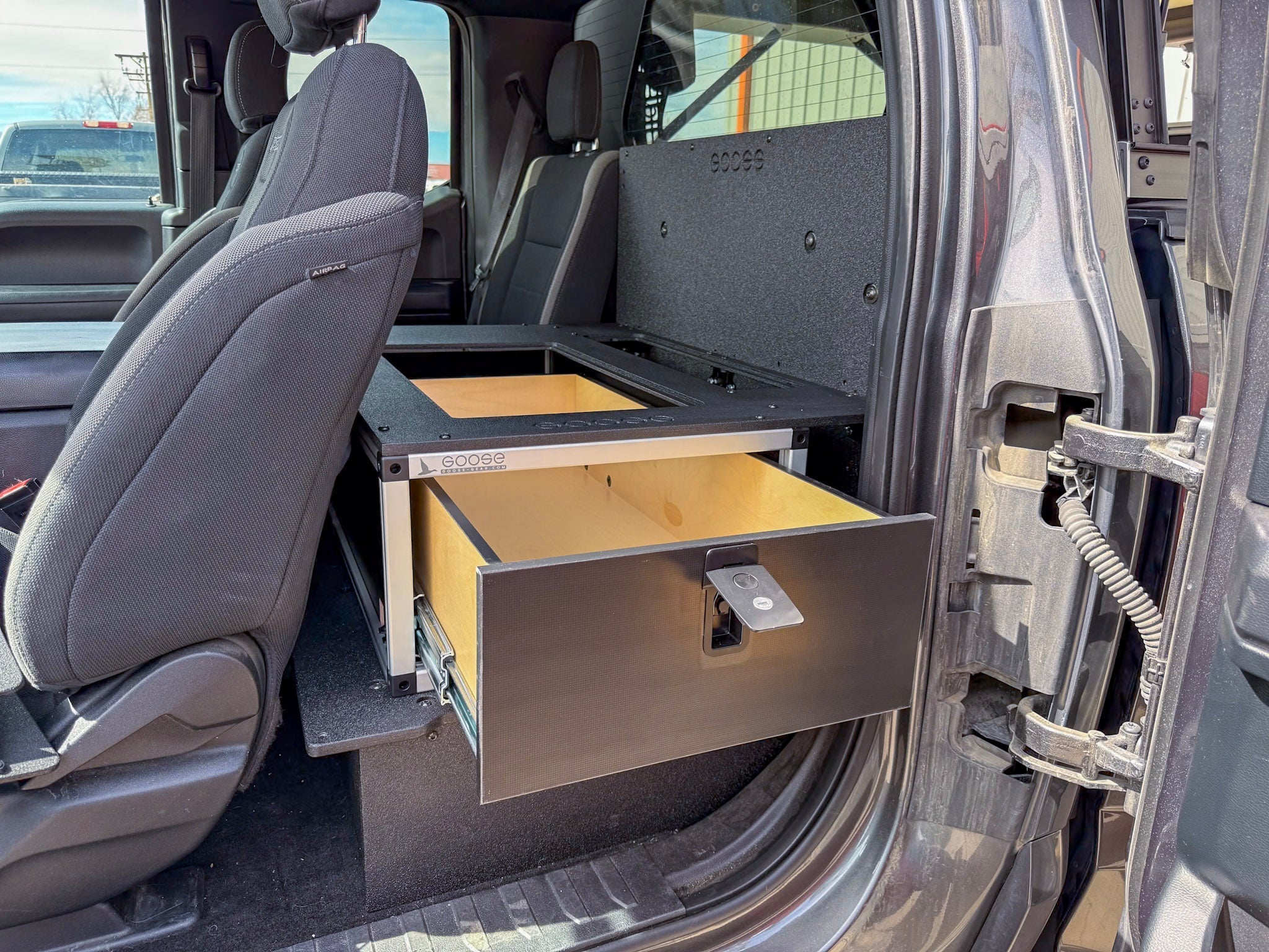 Ford - F150 - 2015 - Present - 13th - 14th Gen - Super Cab - without the center mounted B&O Subwoofer - Explore Series - Single Drawer Module - With Fitted Top Plate - Spirit of 1876 - Goose Gear