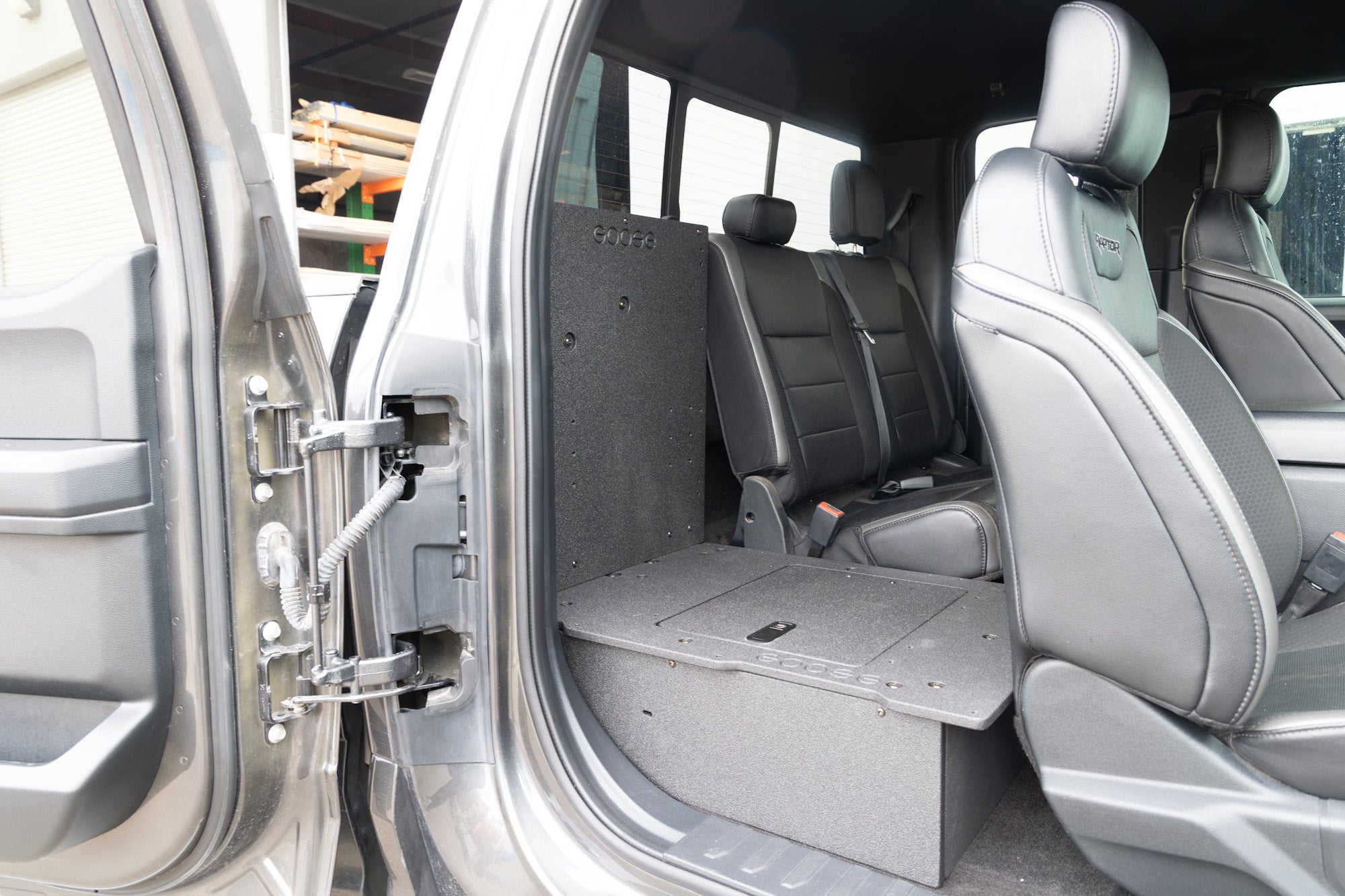 Ford F150 2015 - Present 13th & 14th Gen. SuperCab - Second Row Seat Delete Plate System - Spirit of 1876 - Goose Gear