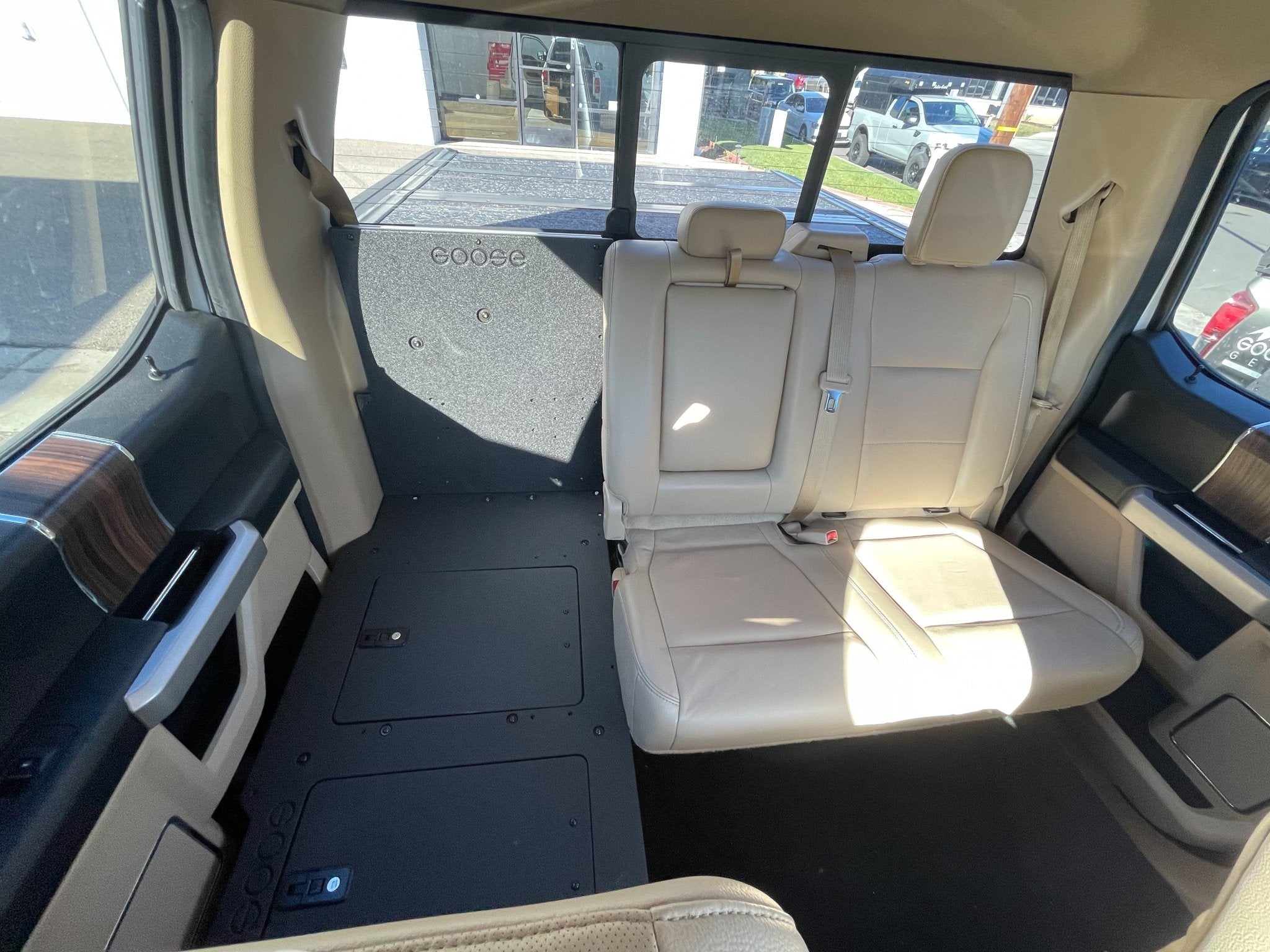 Ford F150 2015 - Present 13th & 14th Gen. SuperCrew - Second Row Seat Delete Plate System - Spirit of 1876 - Goose Gear