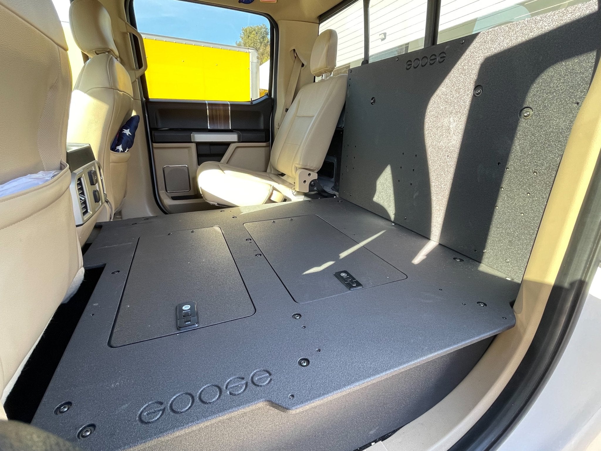 Ford F150 2015 - Present 13th & 14th Gen. SuperCrew - Second Row Seat Delete Plate System - Spirit of 1876 - Goose Gear