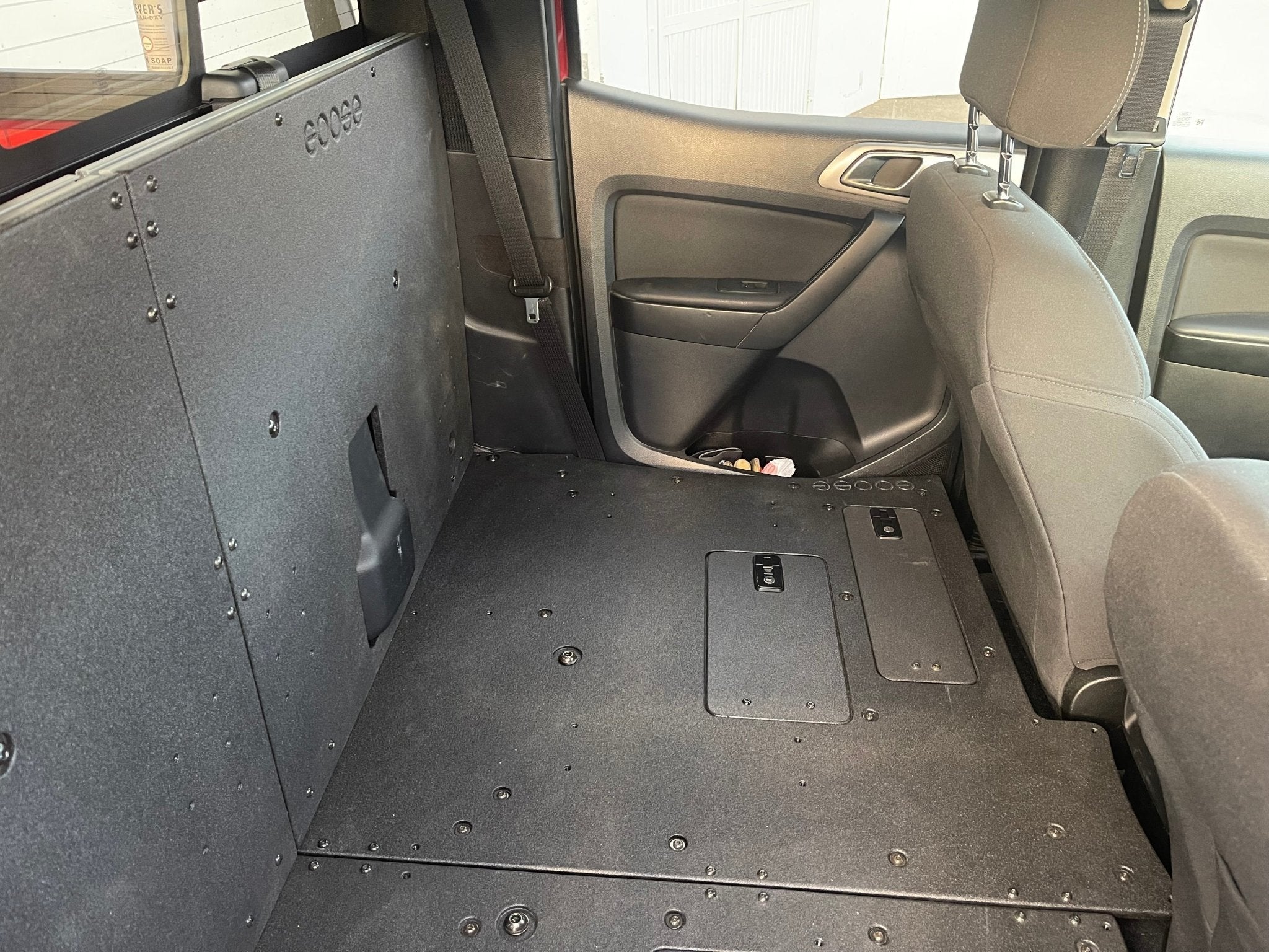 Ford Ranger 2019 - 2023 4th Gen. Super Crew - 100% Second Row Seat Delete Plate System - Spirit of 1876 - Goose Gear