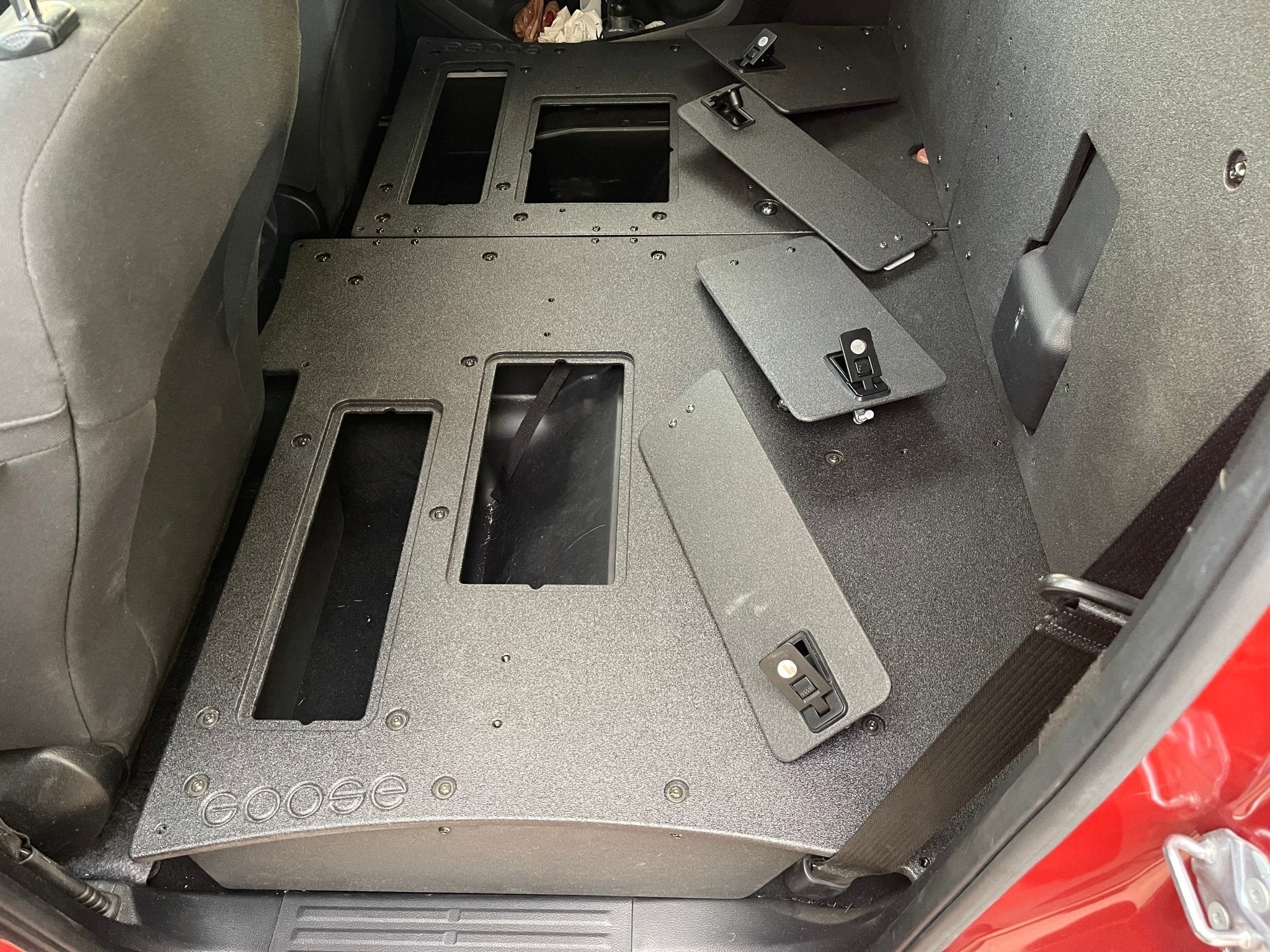 Ford Ranger 2019 - 2023 4th Gen. Super Crew - 100% Second Row Seat Delete Plate System - Spirit of 1876 - Goose Gear