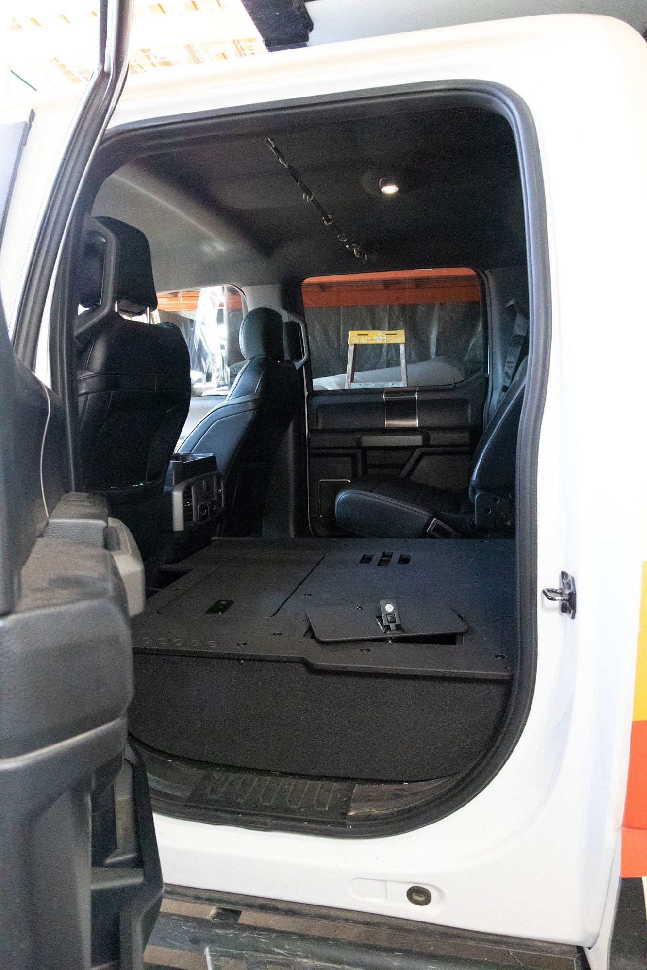 Ford Super Duty F250 - F550 2017 - Present 4th & 5th Gen. Crew Cab - Second Row Seat Delete Plate System - Spirit of 1876 - Goose Gear