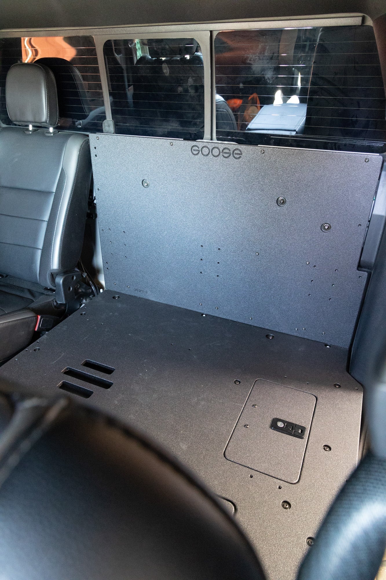 Ford Super Duty F250 - F550 2017 - Present 4th & 5th Gen. Crew Cab - Second Row Seat Delete Plate System - Spirit of 1876 - Goose Gear