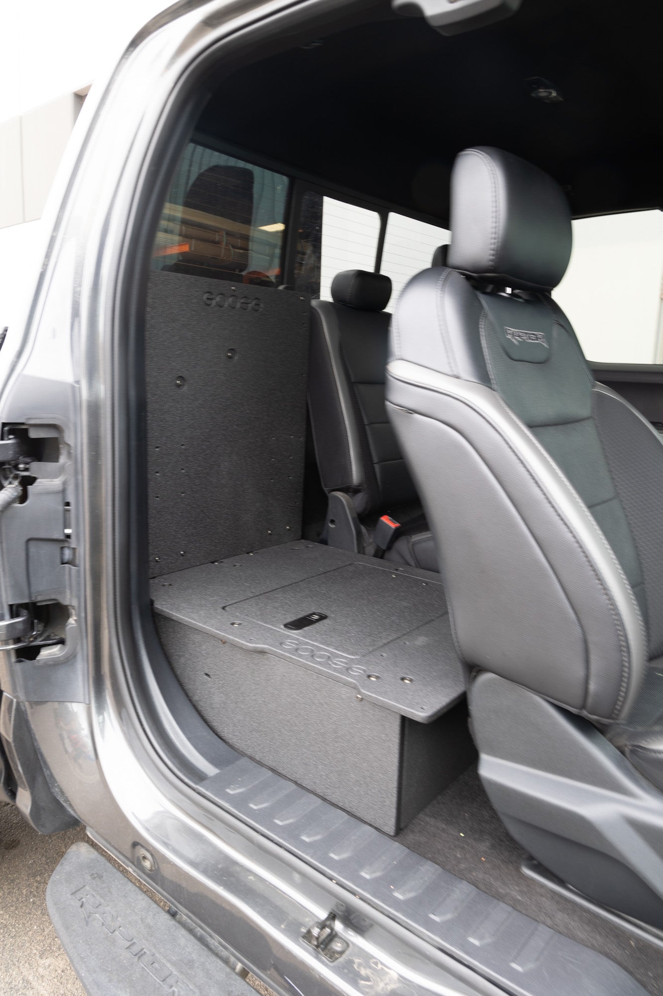 Ford Super Duty F250 - F550 2017 - Present 4th & 5th Gen. Super Cab - Second Row Seat Delete Plate System - Spirit of 1876 - Goose Gear