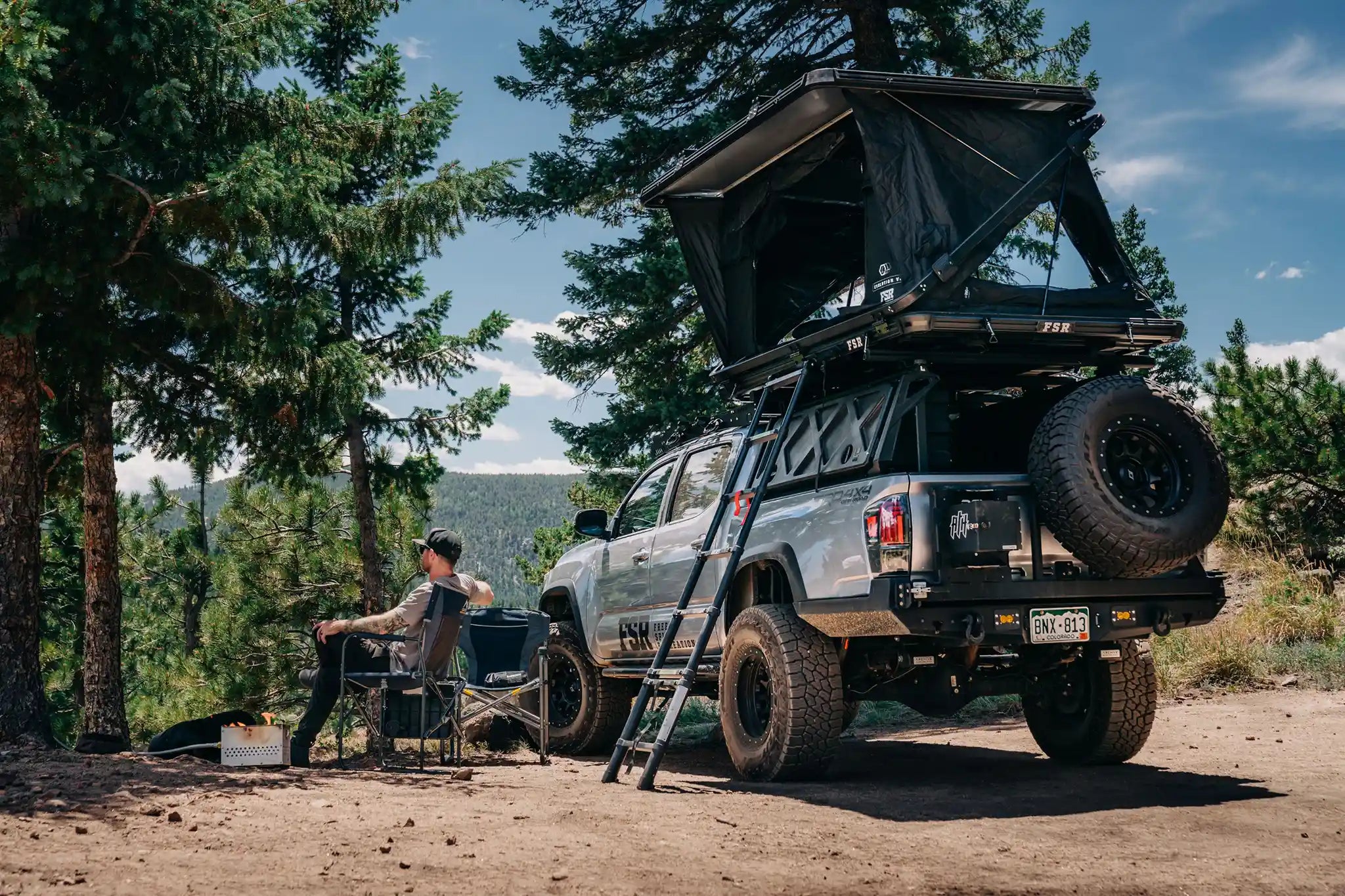 Free Spirit Recreation Evolution V3 XL - Rooftop Tent - Spirit of 1876 - Backwoods Adventure Mods